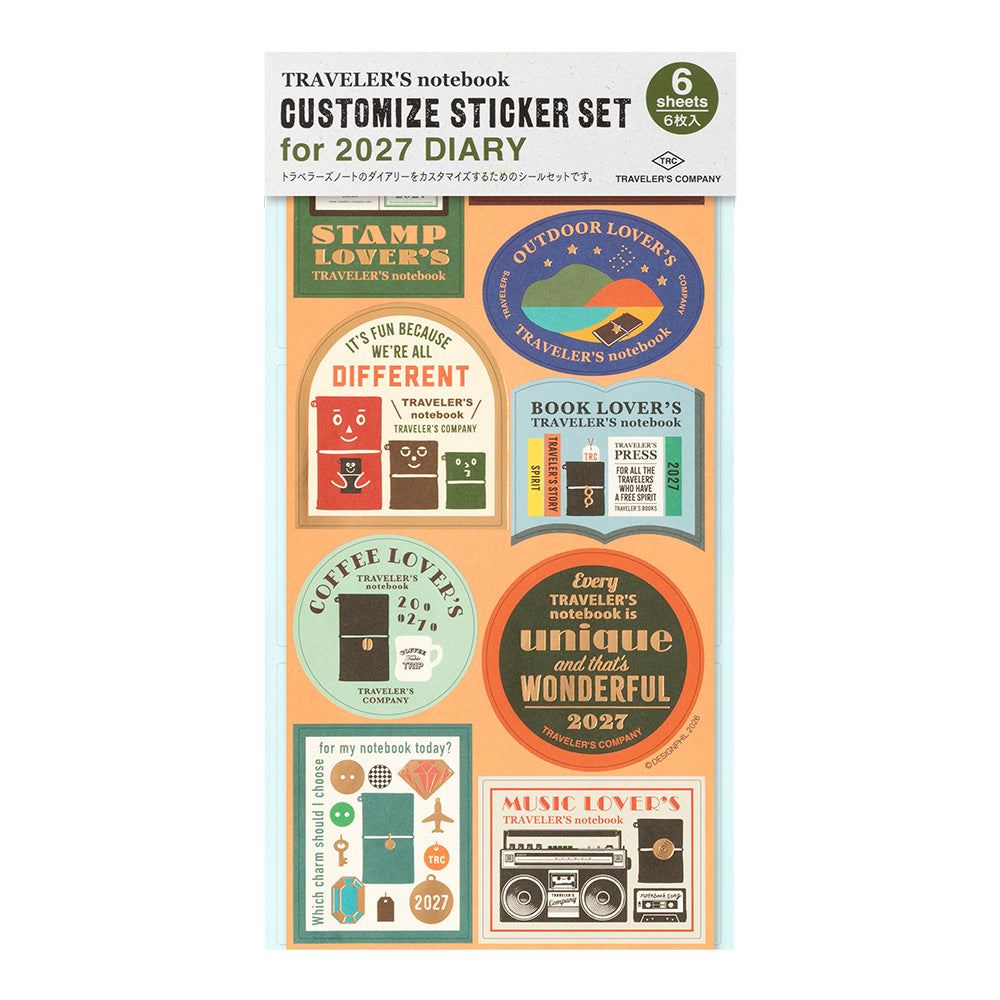 Customized Sticker Set for Diary 2027 (Pre-Order)