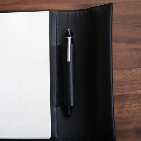 A5 Ring Binder with Pen Holder (Tochigi Leather)