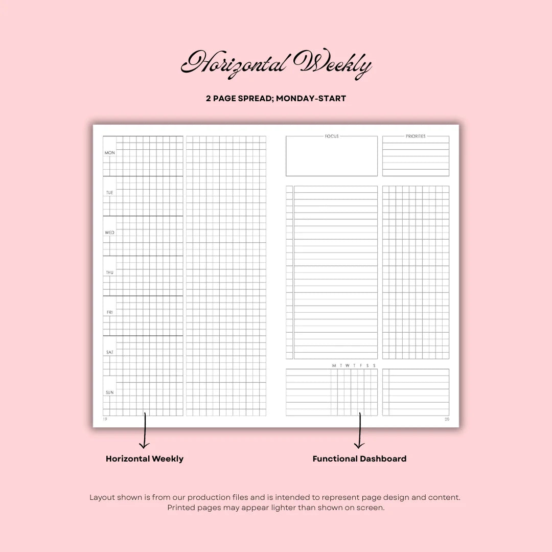 Plans - Quarterly Horizontal Planner (Undated Edition)
