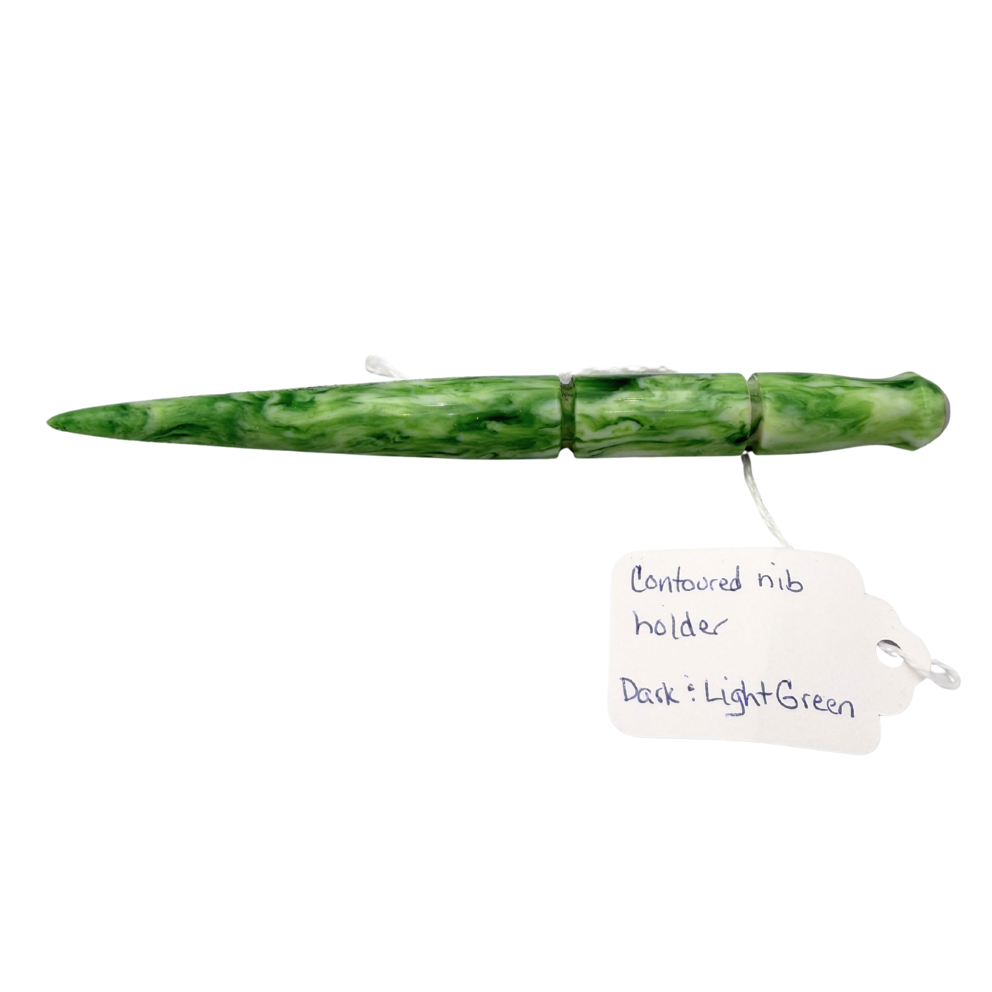 Contoured Nib Holder - Dark & Light Green