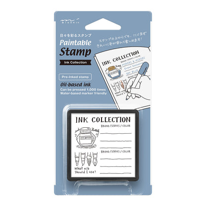 Paintable stamp Pre-inked Ink Collection A