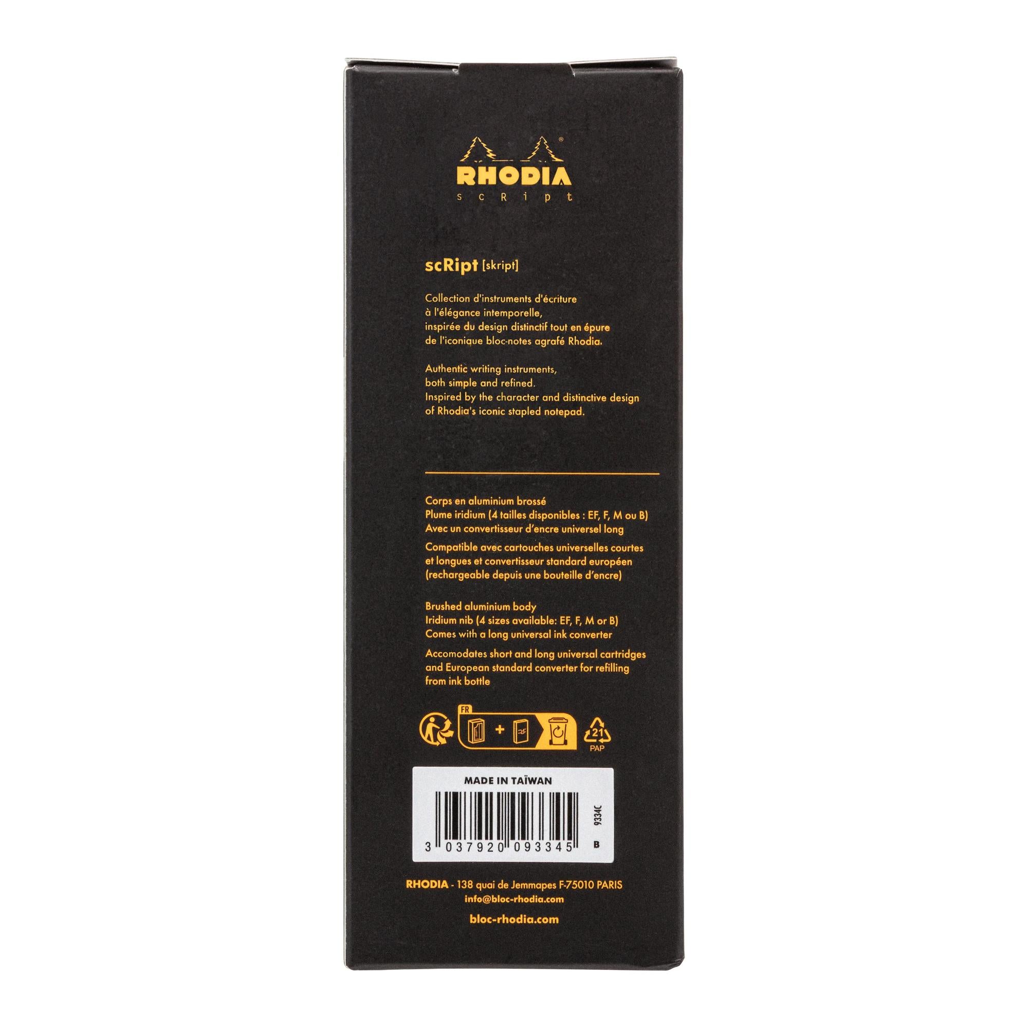 scRipt Fountain Pen (Black)