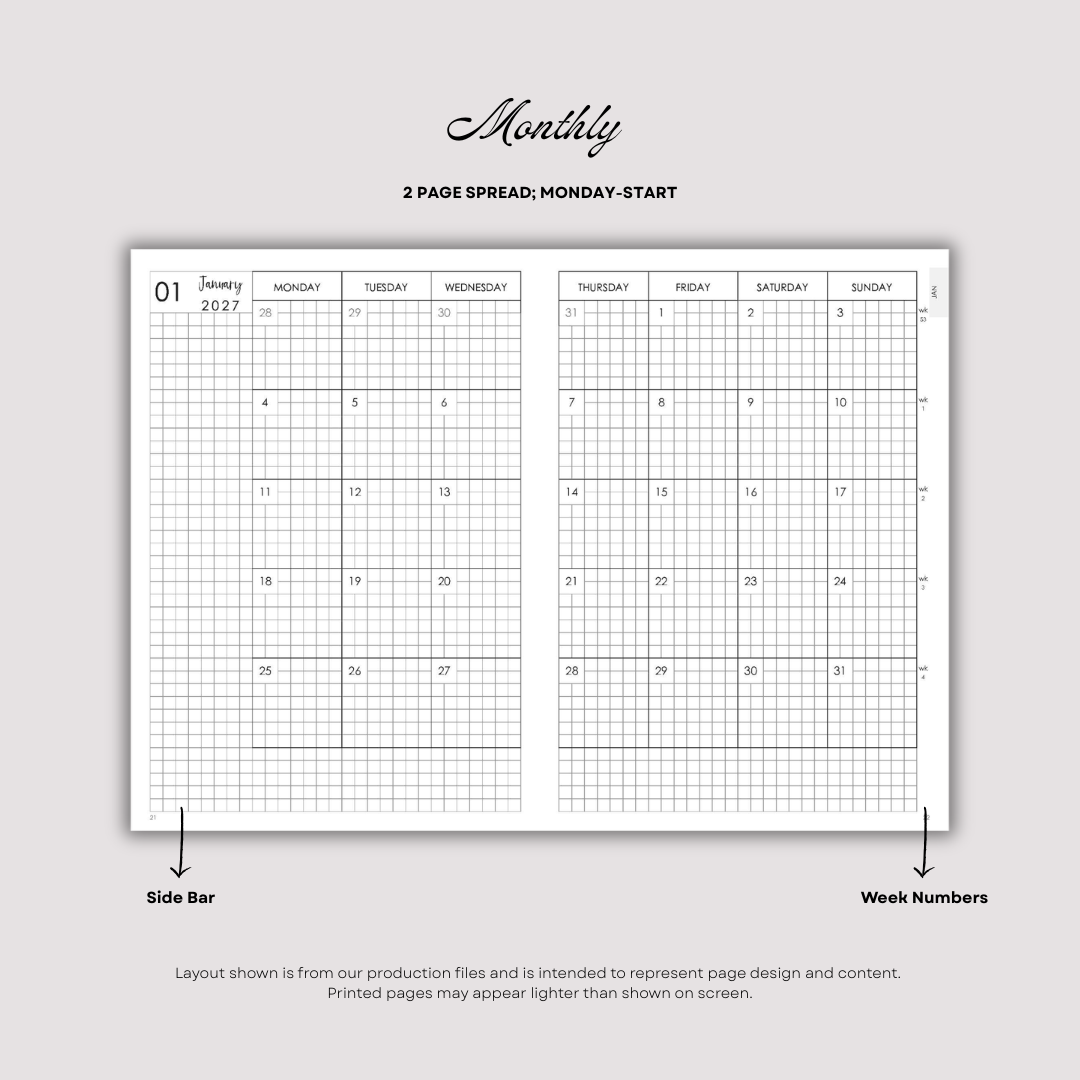 2027 Plans - Weekly Duo Planner (Pre-Order)