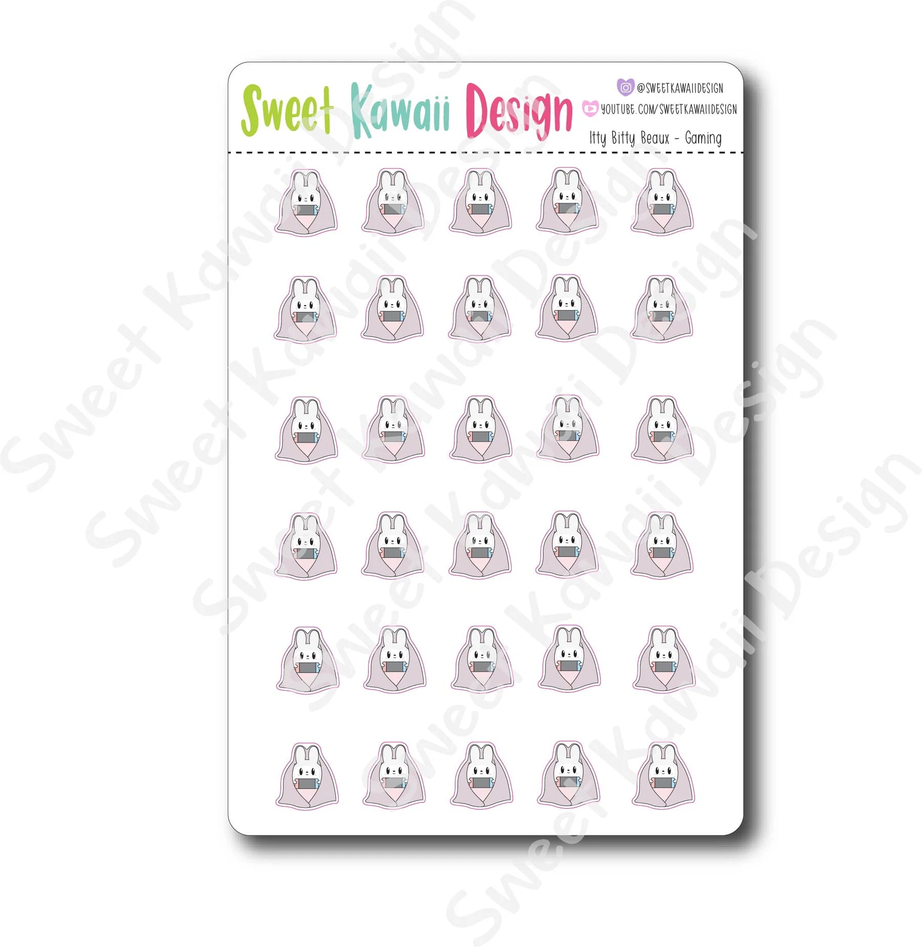 Kawaii Beaux Stickers - Gaming