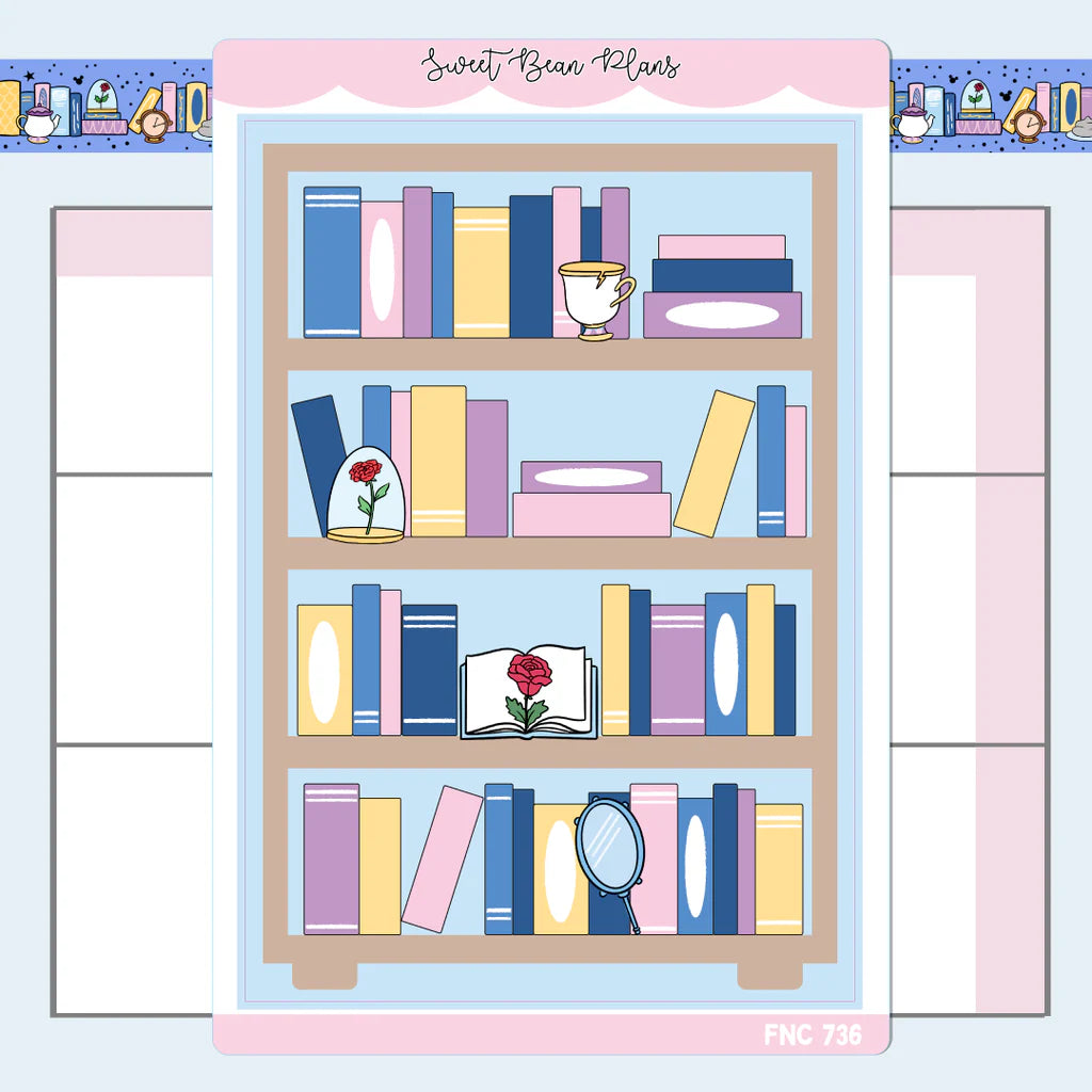 Belle's Bookshelf Large Vinyl