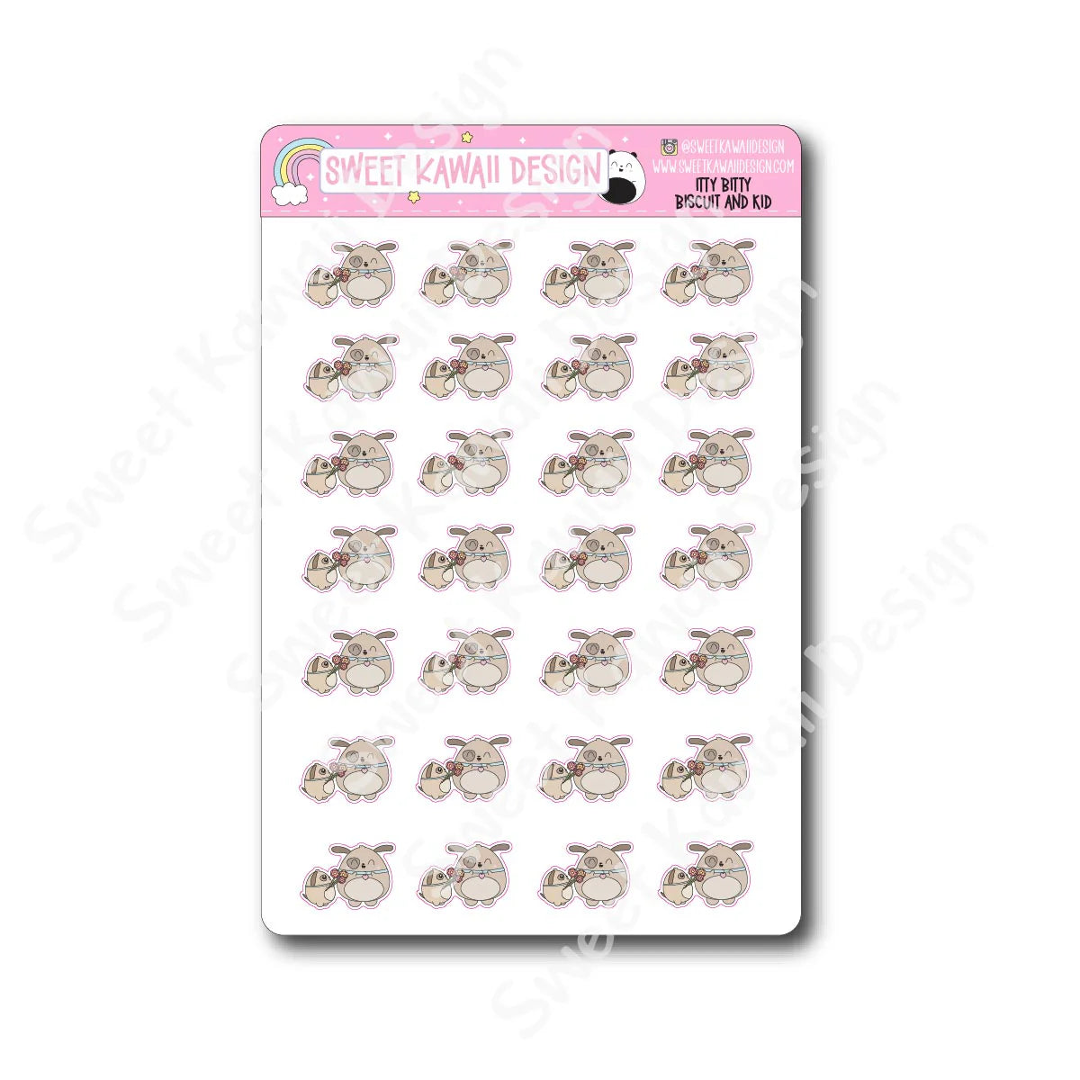 Kawaii Biscuit and Kid Stickers