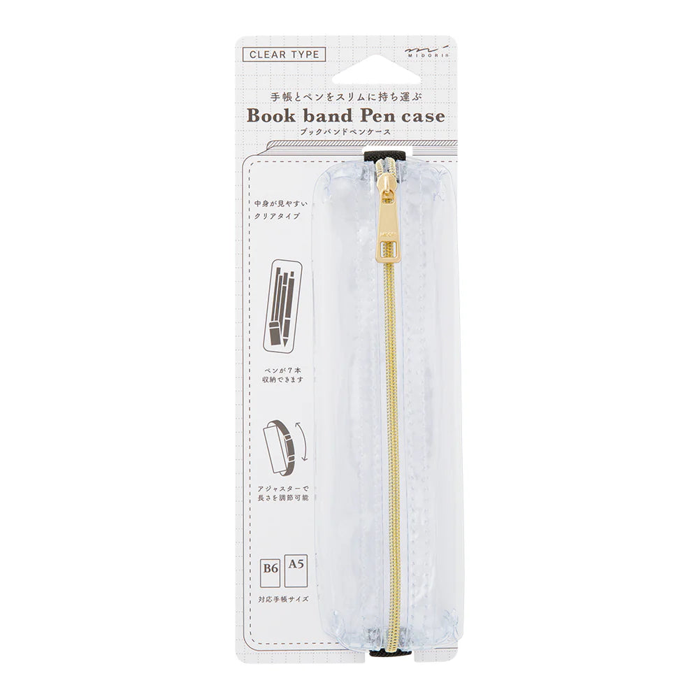 Book Band Pen Case <B6 - A5> Clear