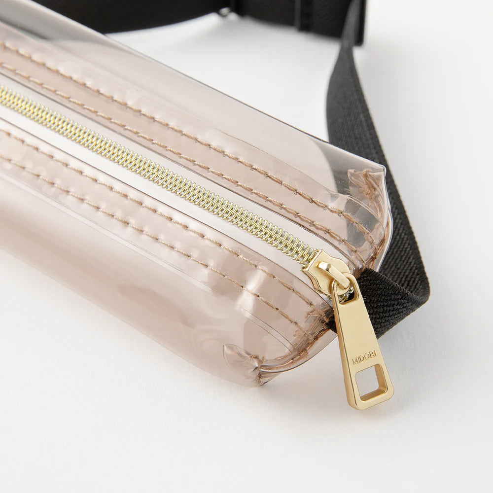 Book Band Pen Case <B6 - A5> Clear-Sepia