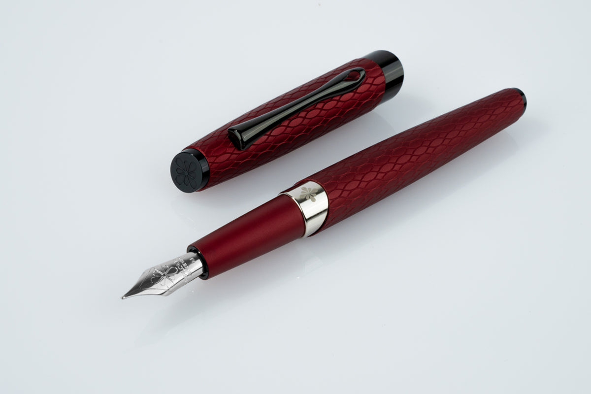 Burgundy Cobra Fountain Pen