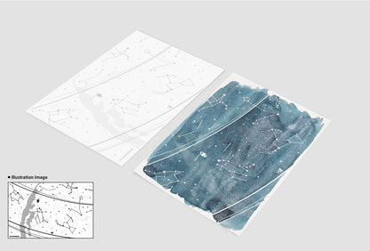 Ink Art Card Colorspace - Constellation