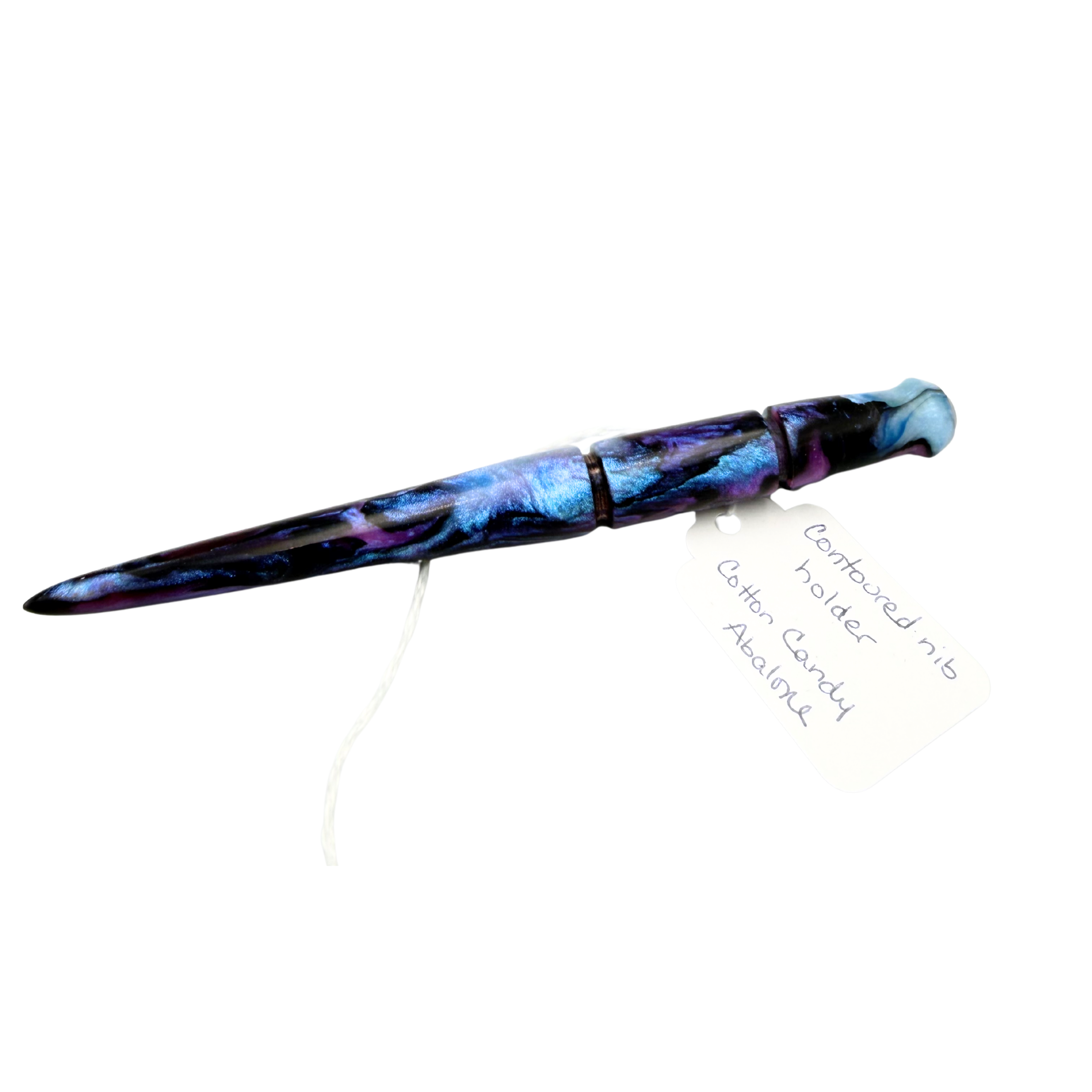 Contoured Nib Holder - Cotton Candy Abalone