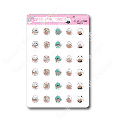 Kawaii Critters Stickers - Football