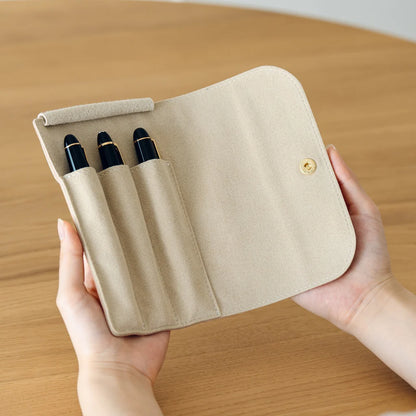 3-Slot Roll Pen Case (Tochigi Leather)
