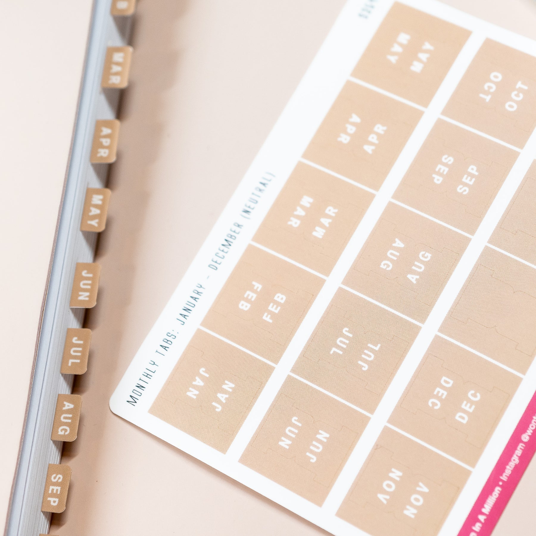 Neutral Monthly Tab