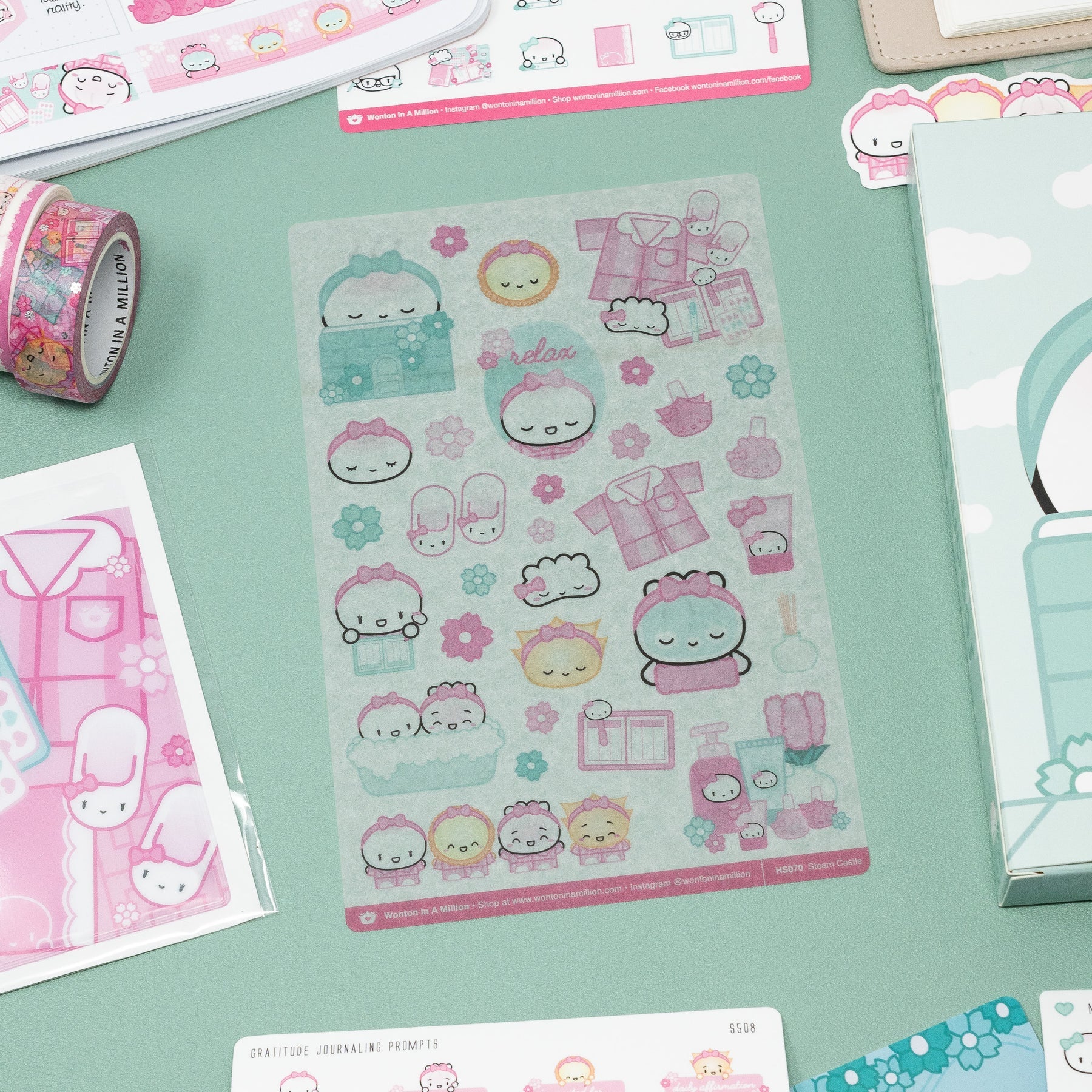 Steam Castle Washi Stickers