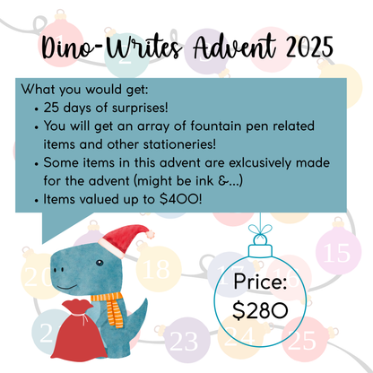 Dino-Writes Advent 2025 (Ships Early November)