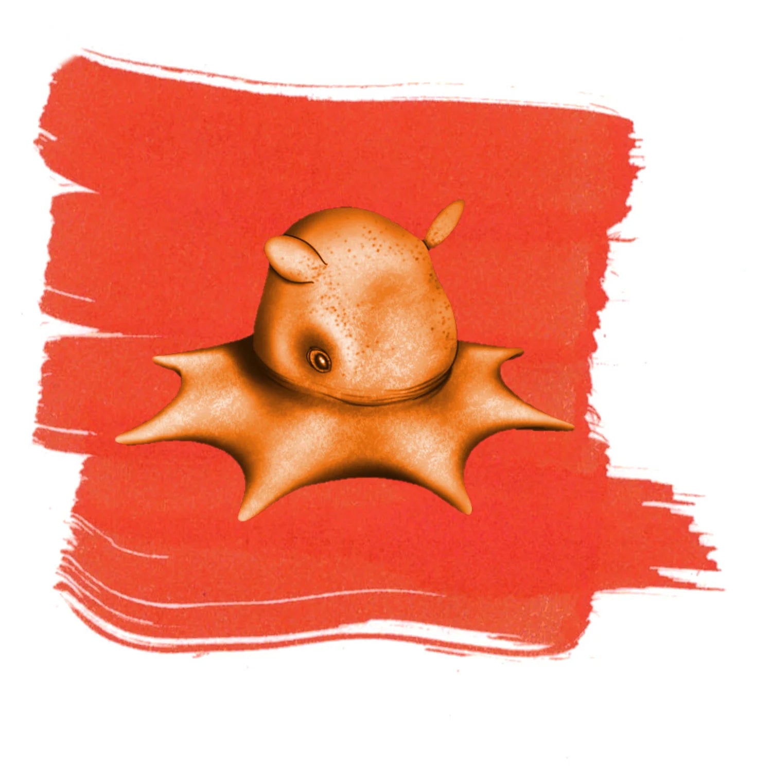 Flapjack Octopus Orange