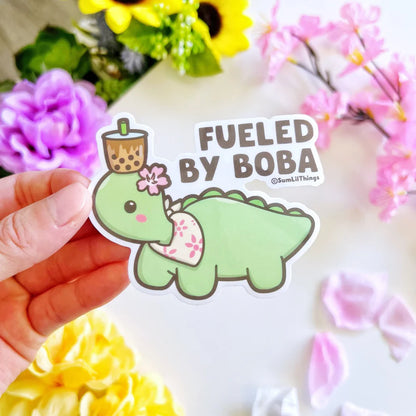 Fueled By Boba (Transparent)