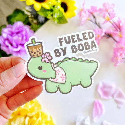 Fueled By Boba (Transparent)