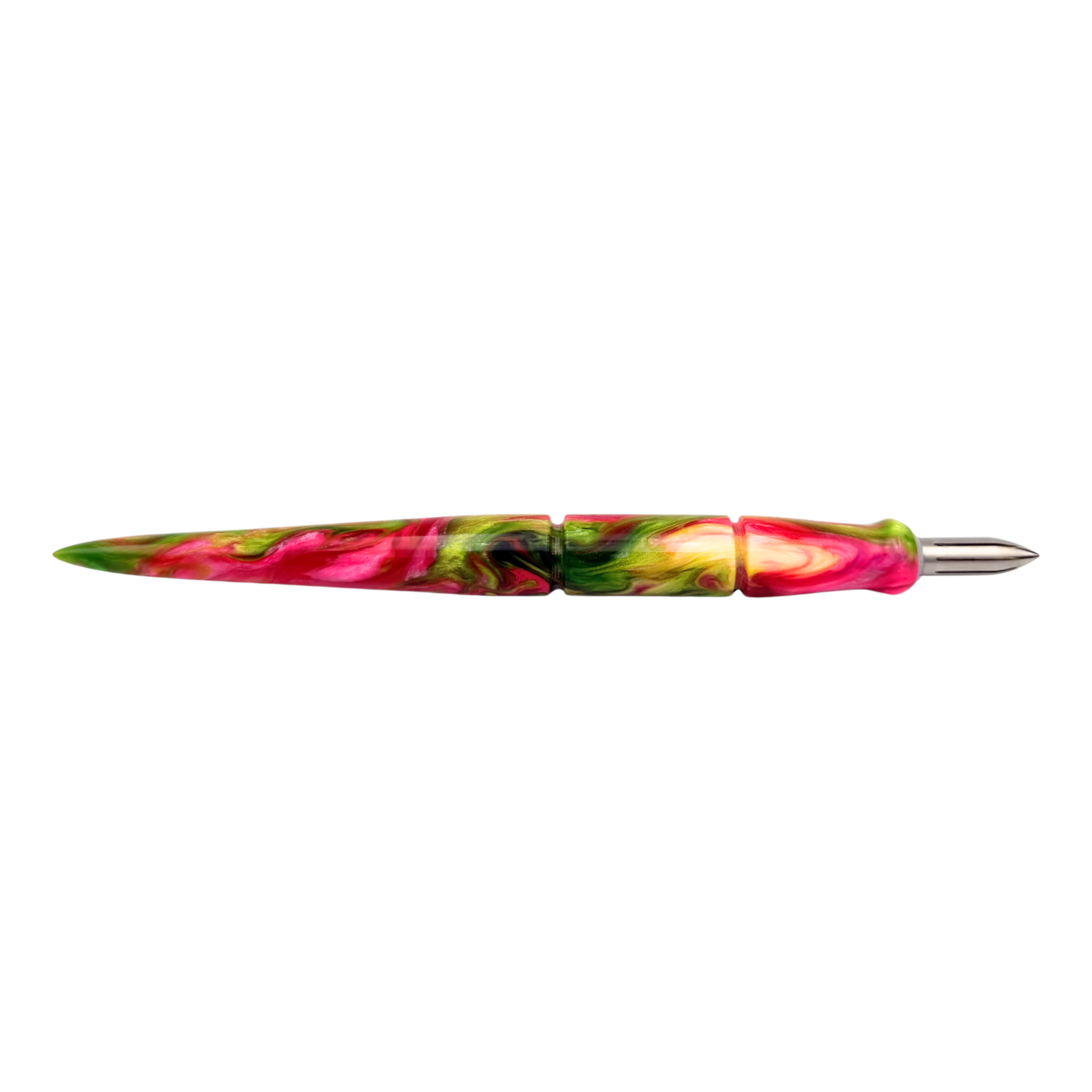 Contoured Nib Holder - Green, Pink and Yellow
