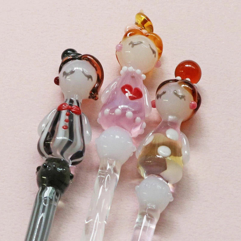 Fashionable Lady Glass Pen