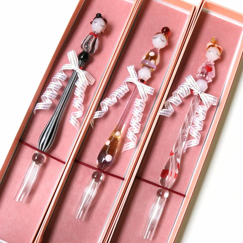 Fashionable Lady Glass Pen