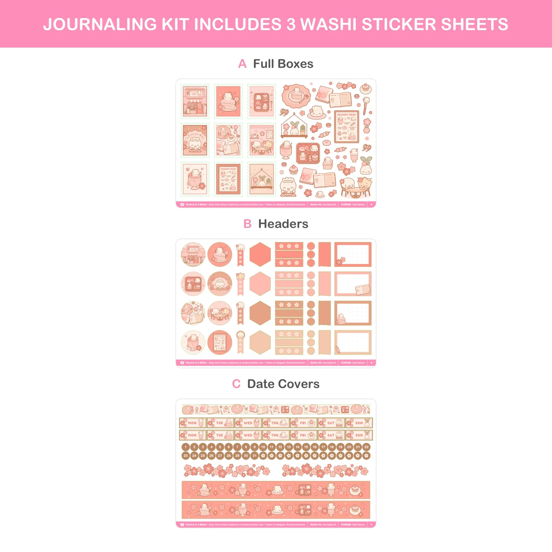 Café Sakura (Journaling Kit)