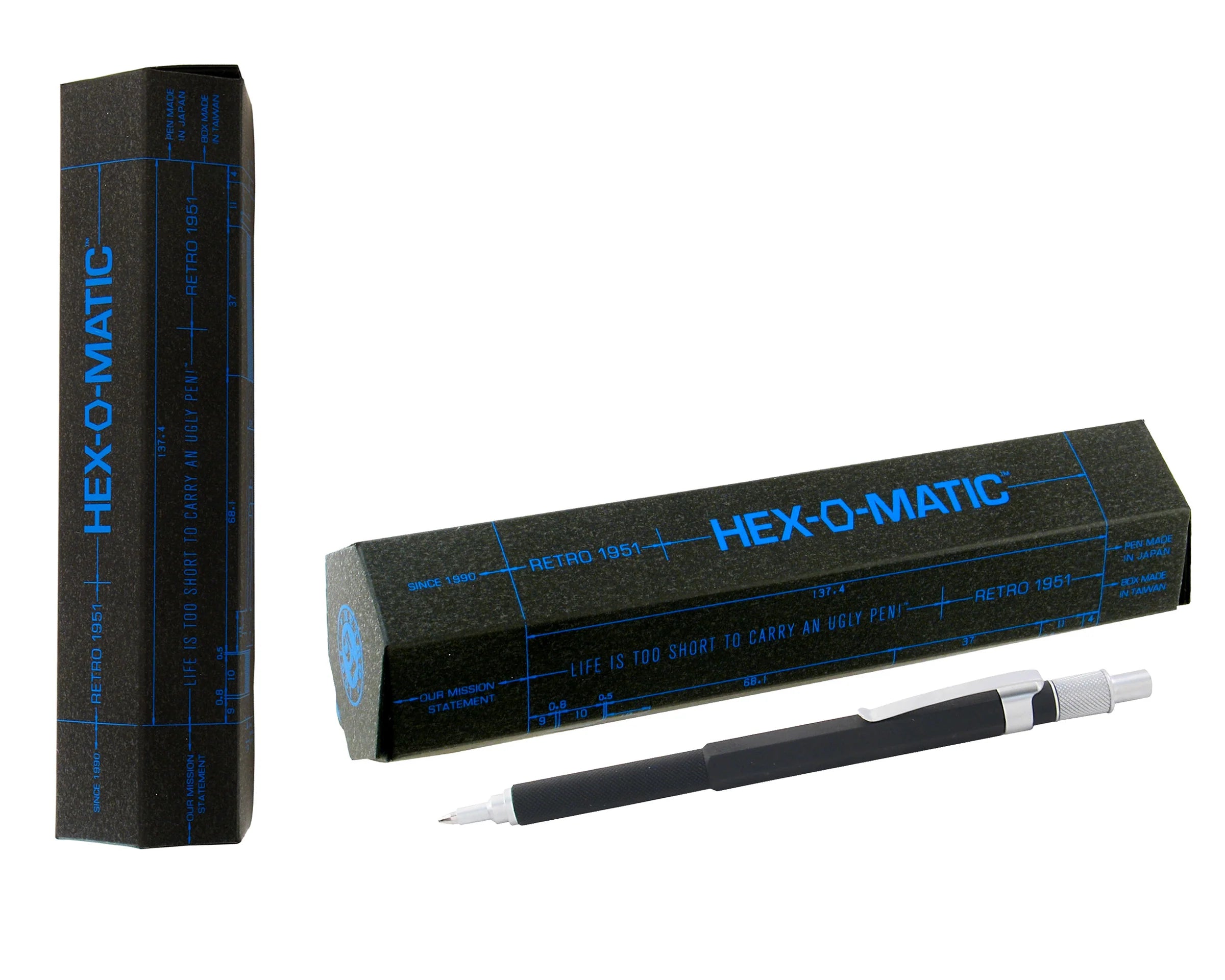 HEX-O-MATIC - Black Ballpoint