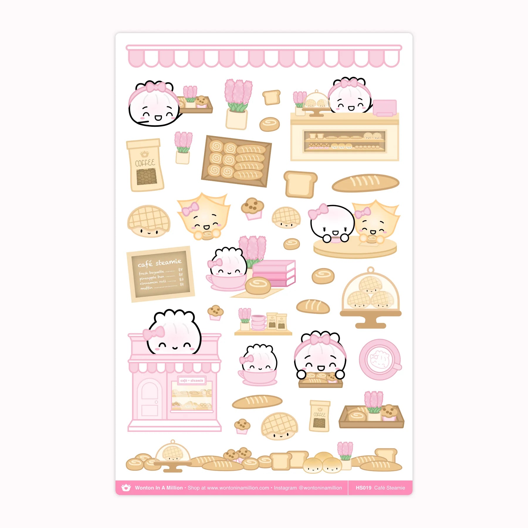 Café Steamie Washi Stickers