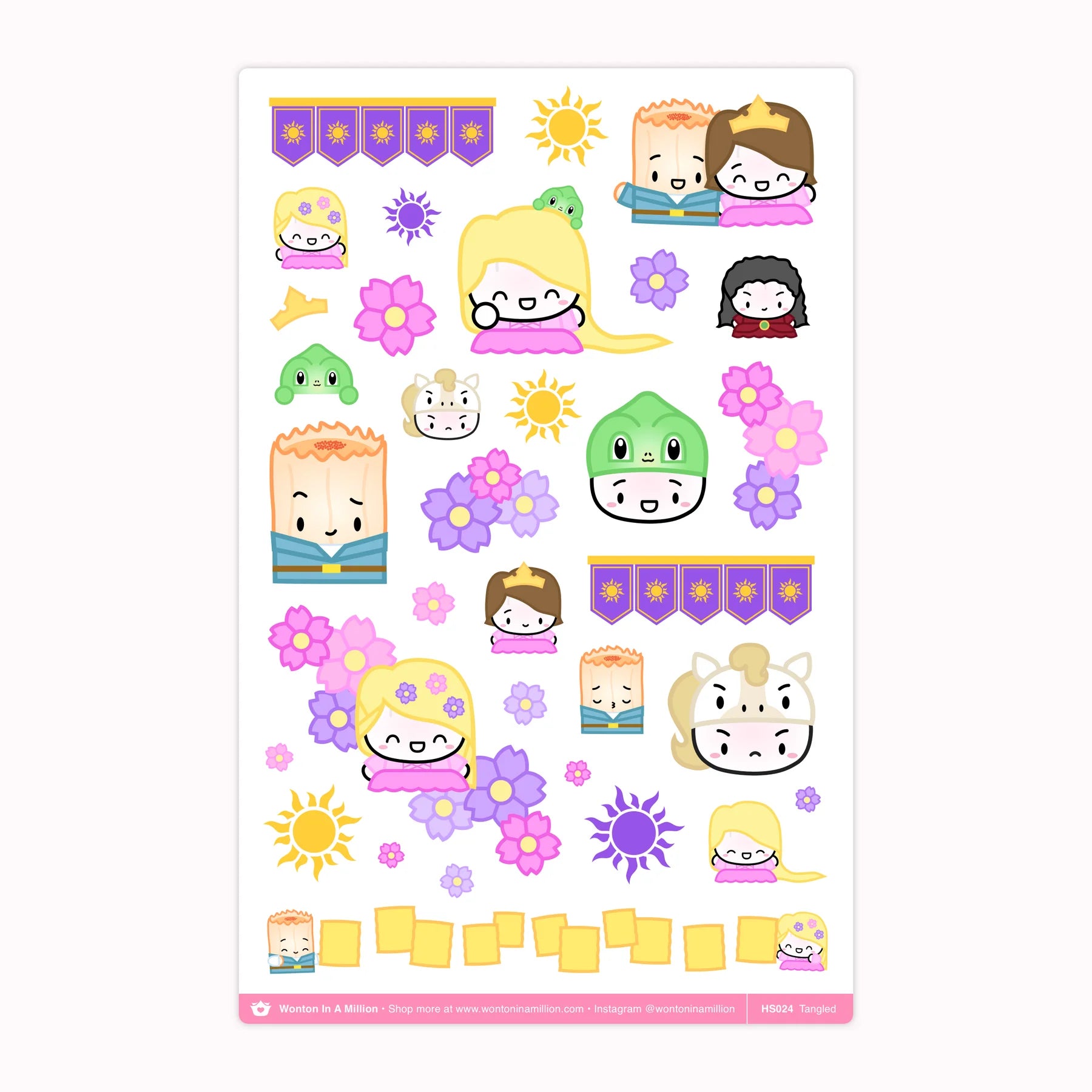 Tangled Washi Stickers