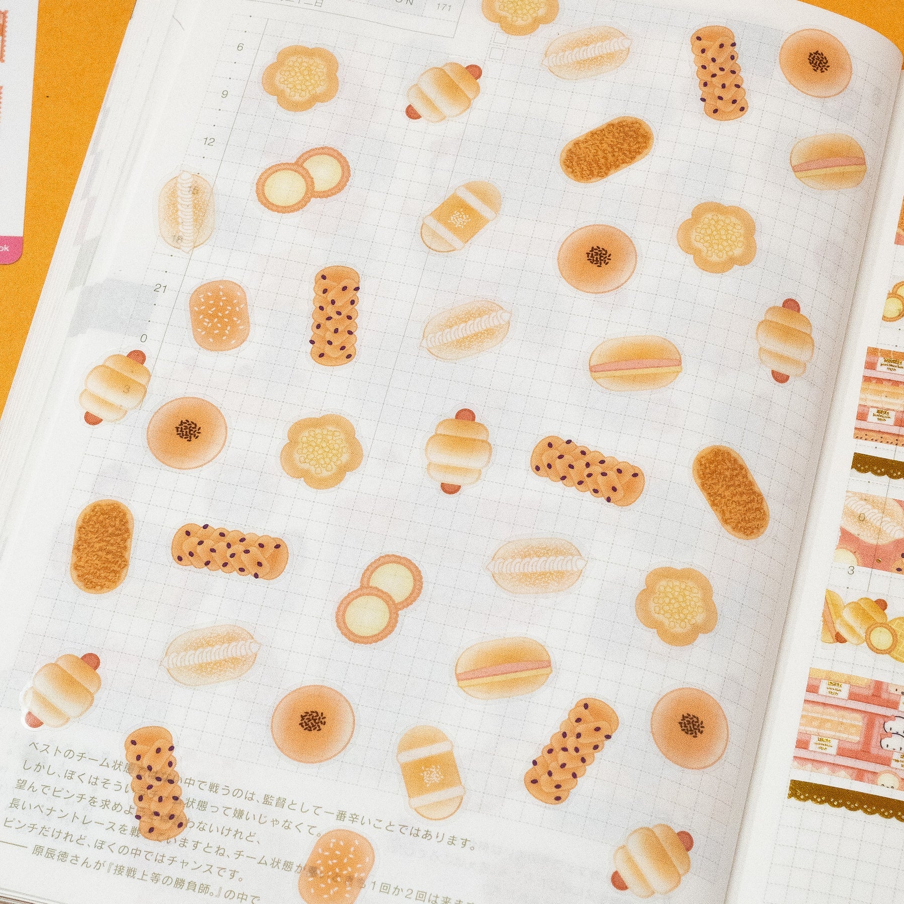 Buns, Buns, and Buns Washi Stickers
