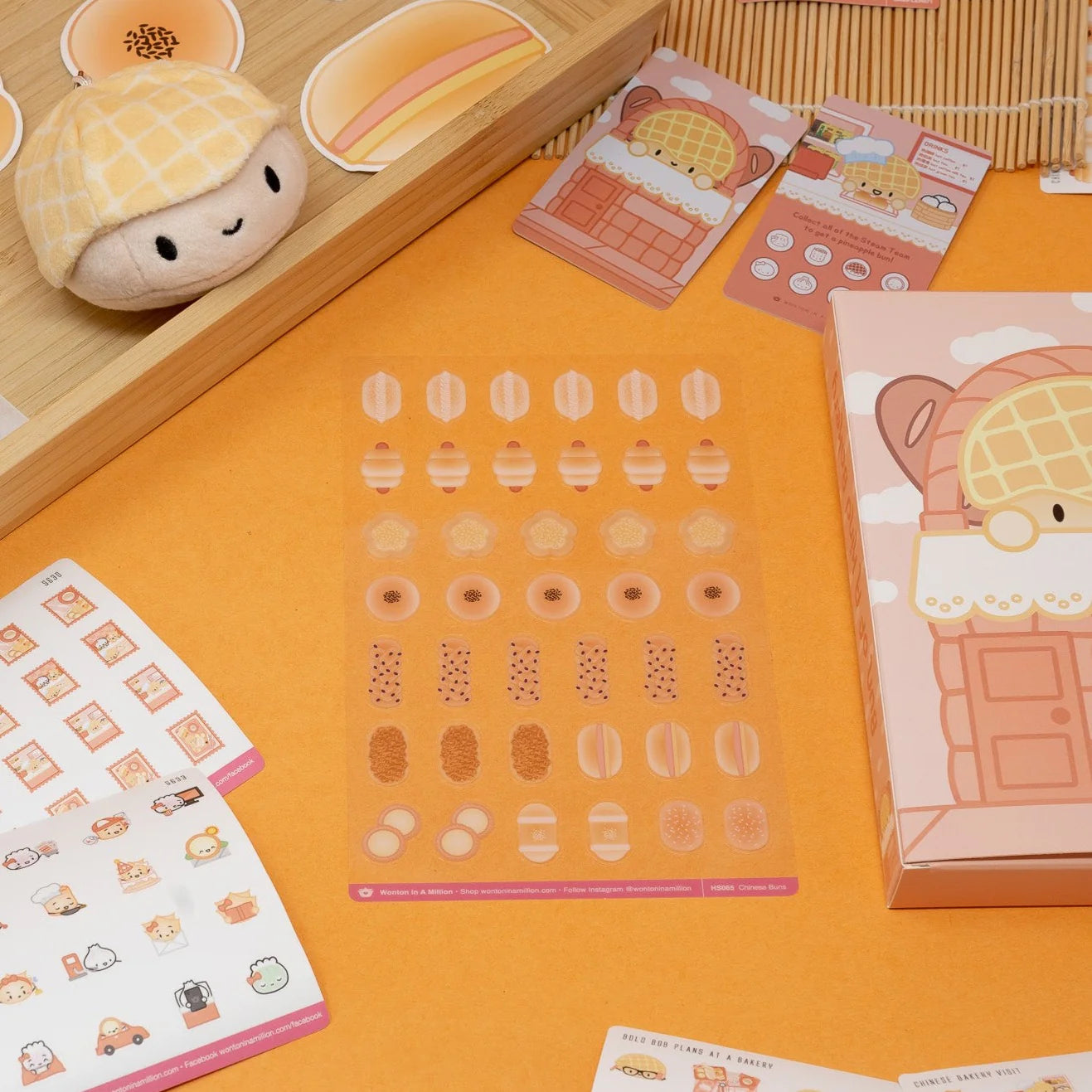 Buns, Buns, and Buns Washi Stickers