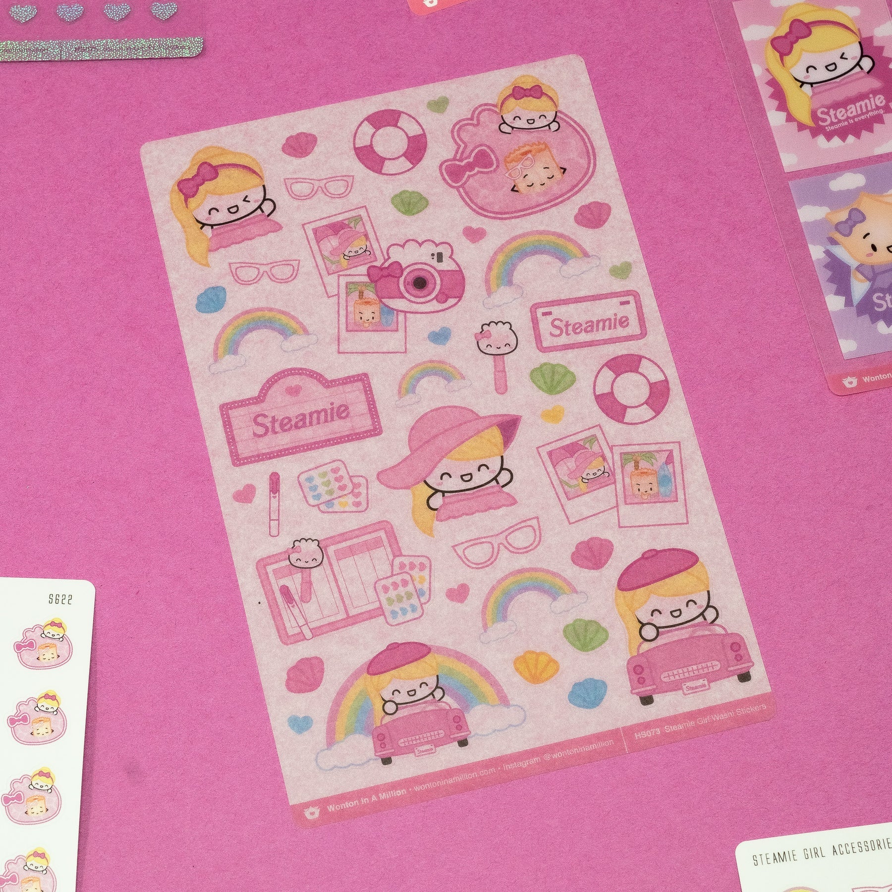 Steamie Girl Washi Stickers