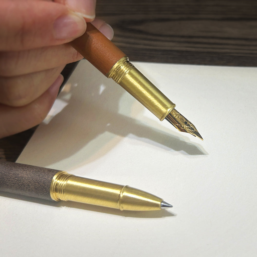 Handscript Retro Brass Rollerball Pen