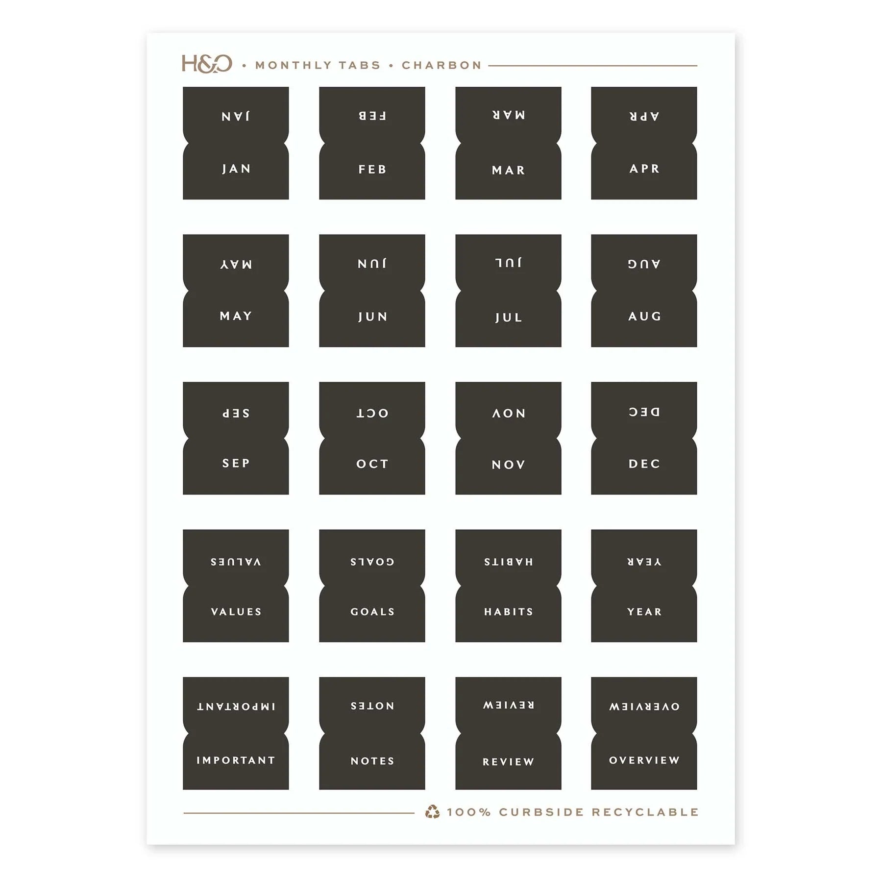 Monthly Tabs (Ships August 2026)