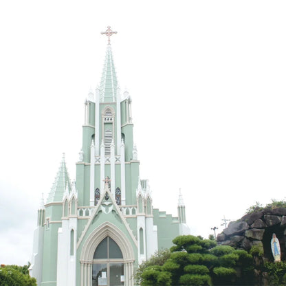 Nagasaki Beautiful Scenery Ink Hirado Cathedral Green