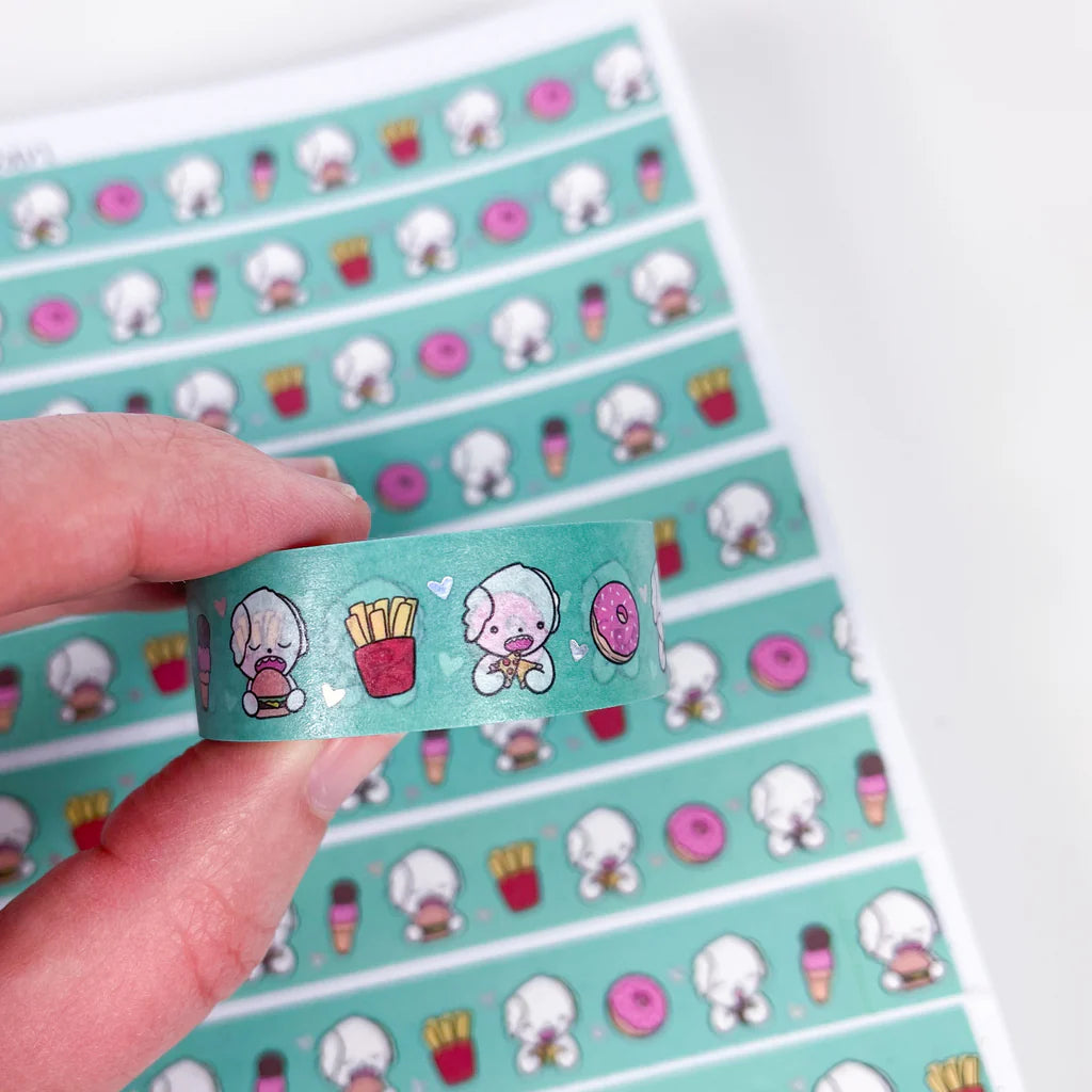 Holo Foil Hungry Bean Washi Tape (15mm)