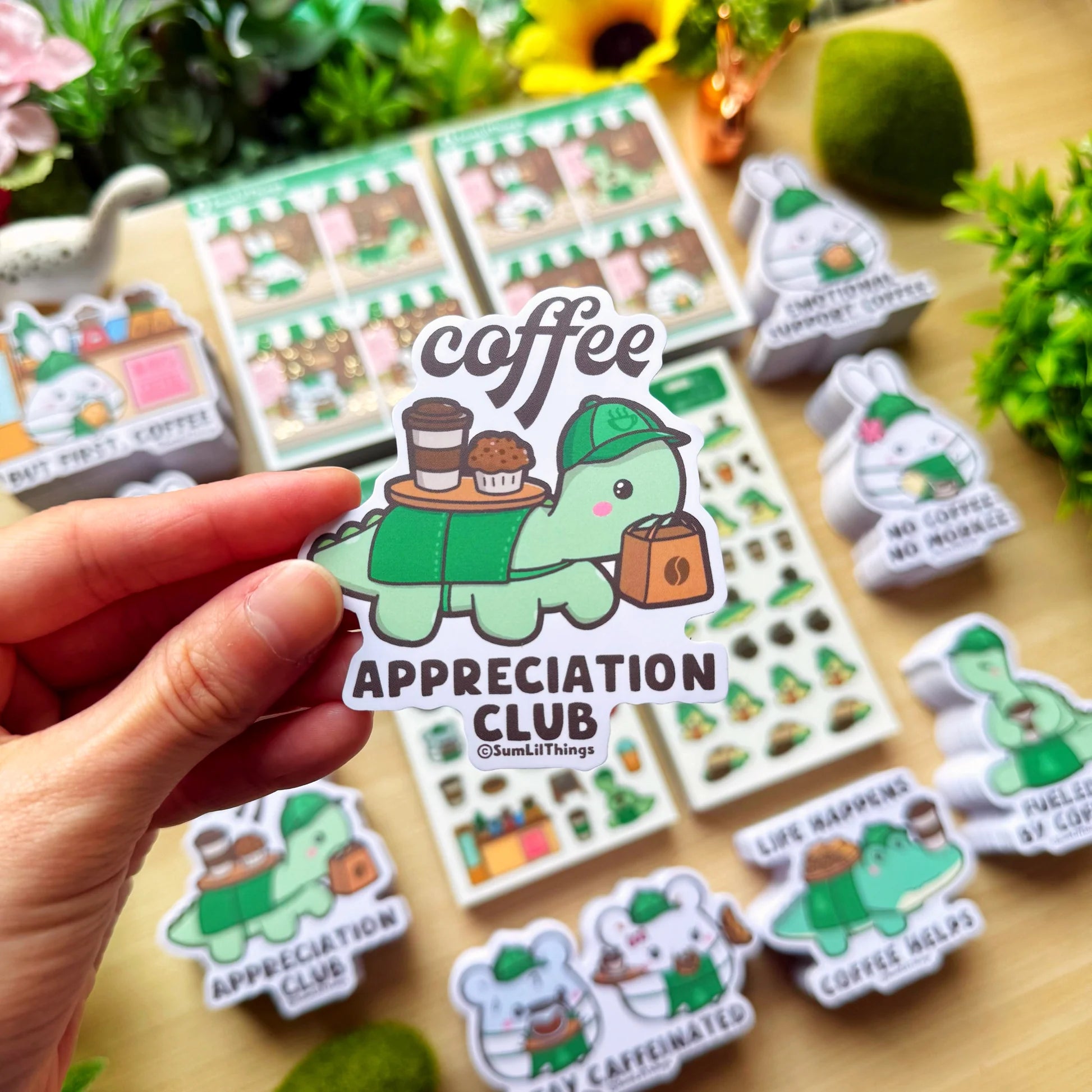 Vinyl Sticker -  Coffee Appreciation Club