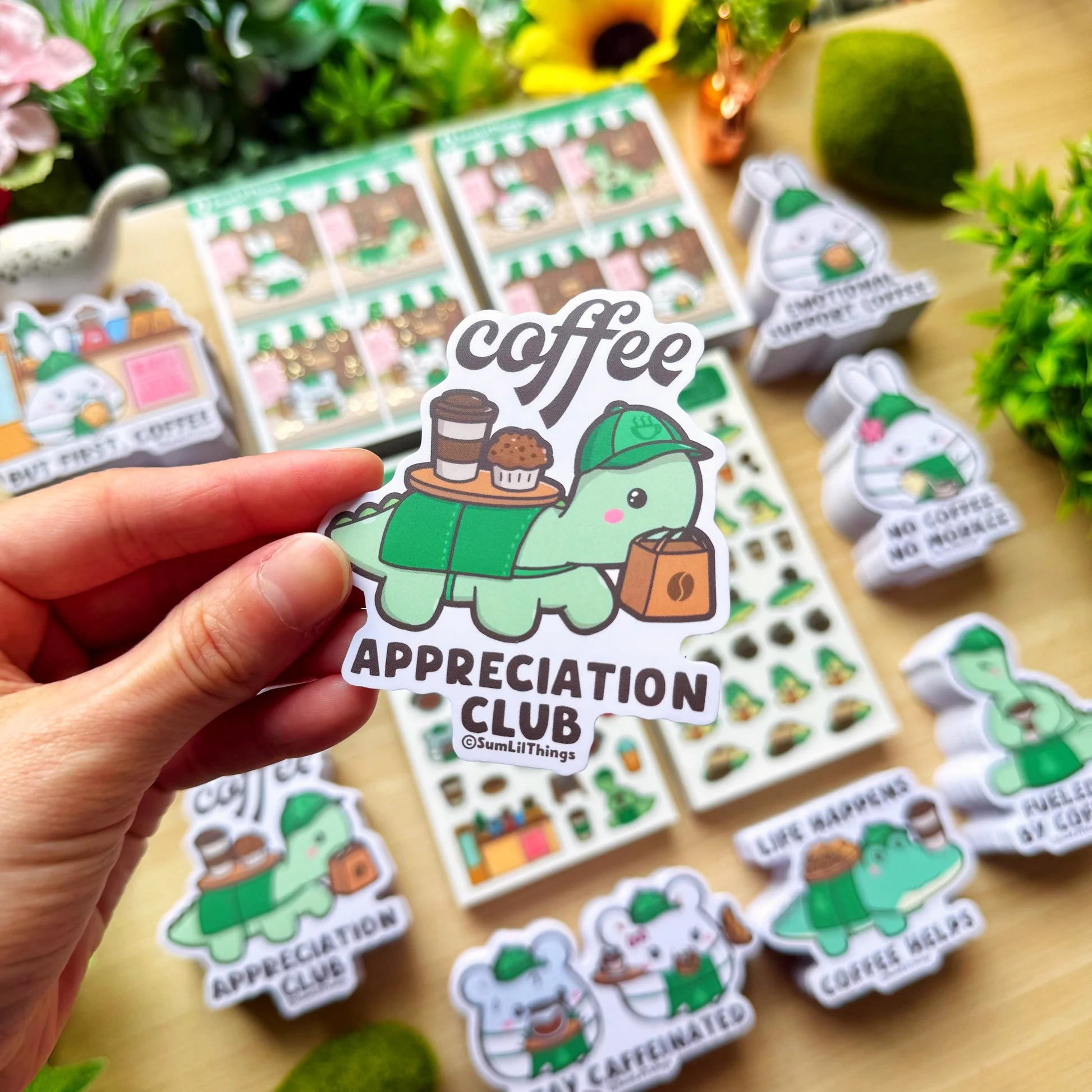 Vinyl Sticker -  Coffee Appreciation Club