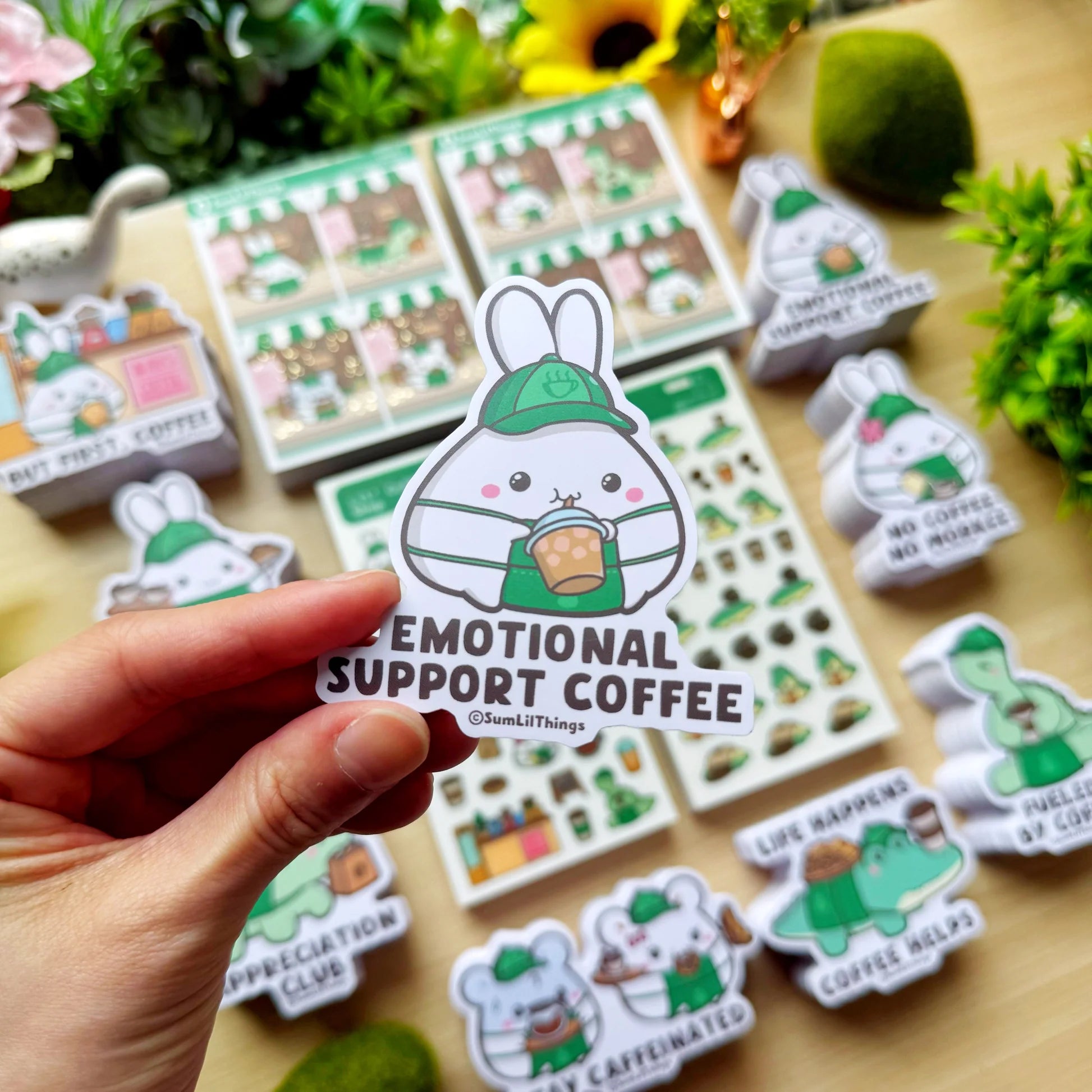 Vinyl Sticker - Emotional Support Coffee