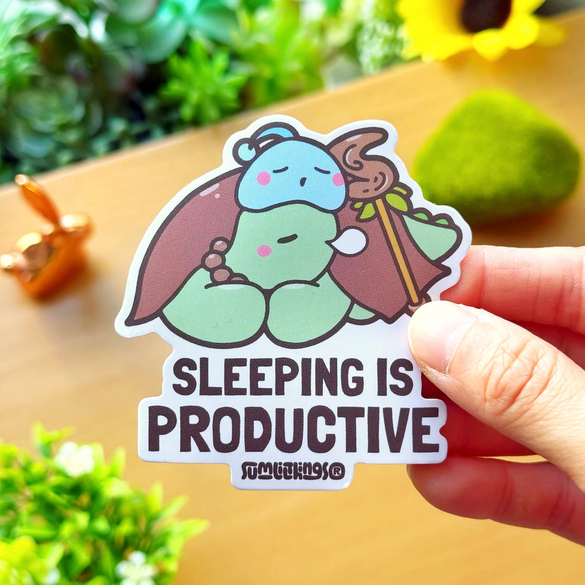 Vinyl Sticker -  Sleeping is Productive