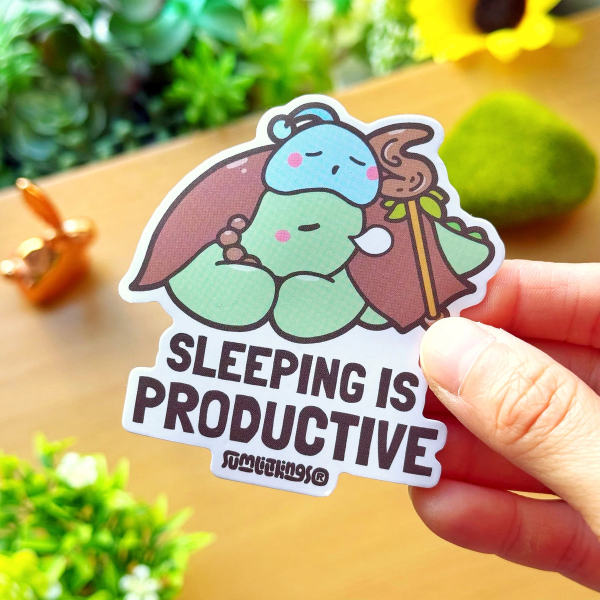 Vinyl Sticker -  Sleeping is Productive