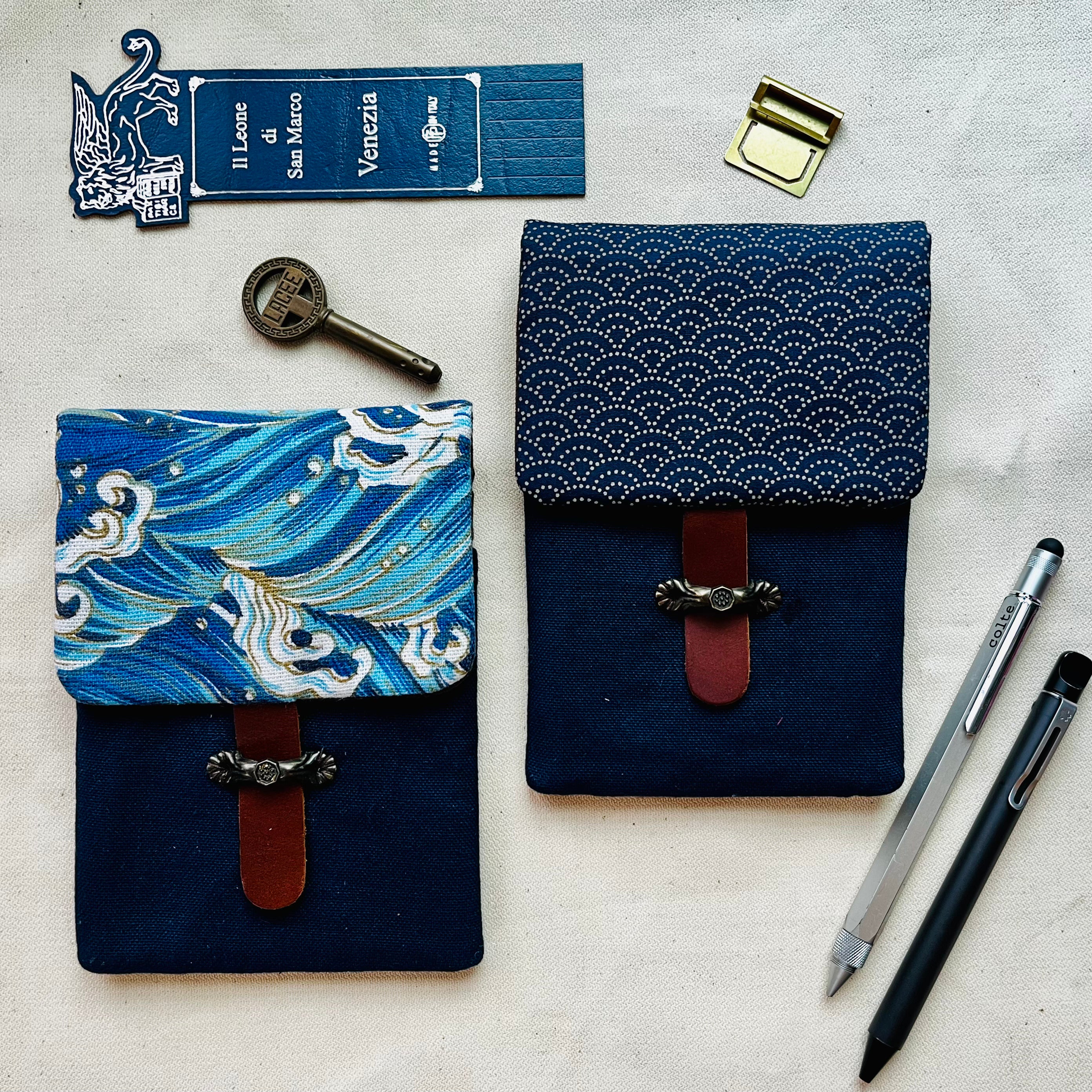 Cotton Print Grilles (Wave) 7 Pen Pencase