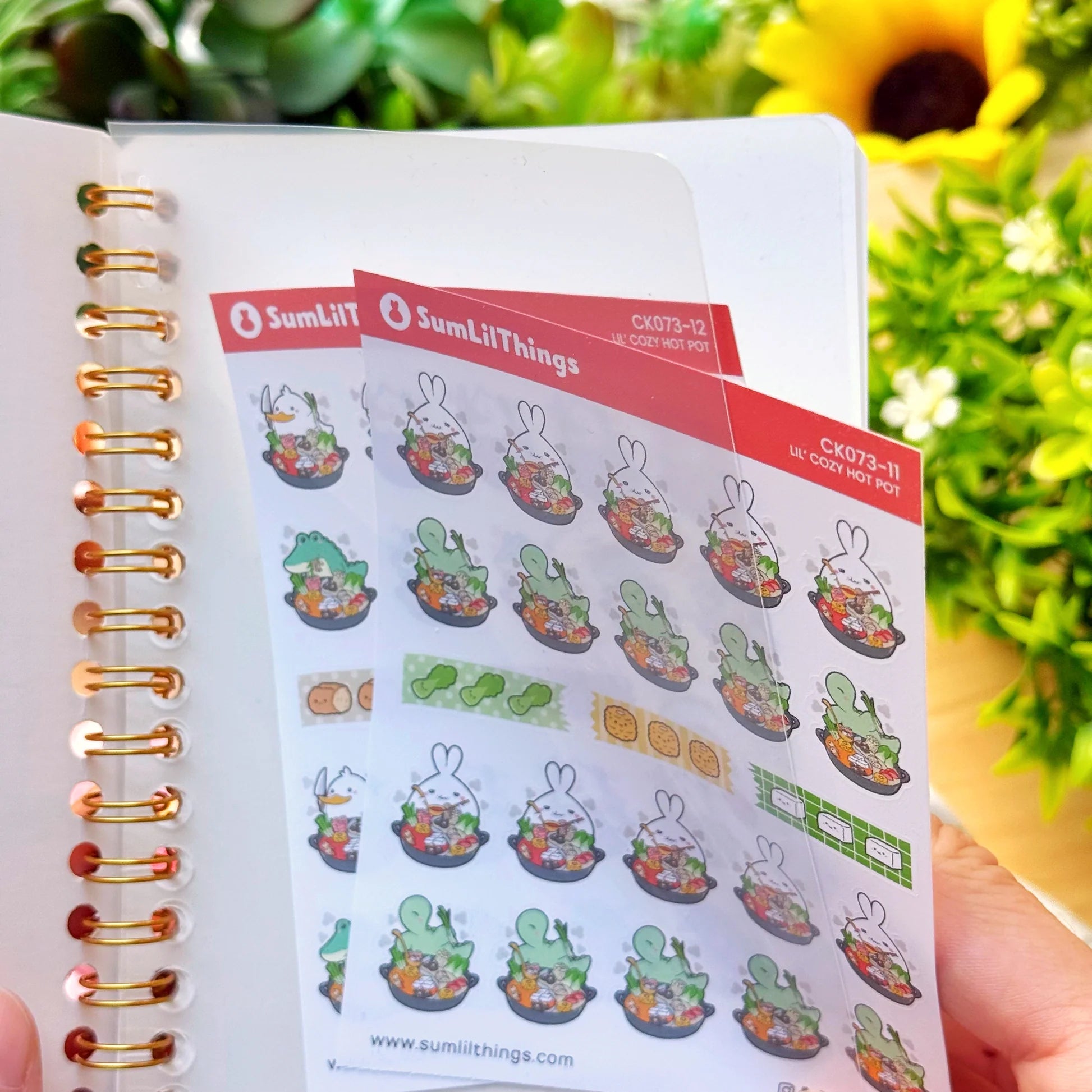 Hot Pot Reusable Sticker Book (A6)