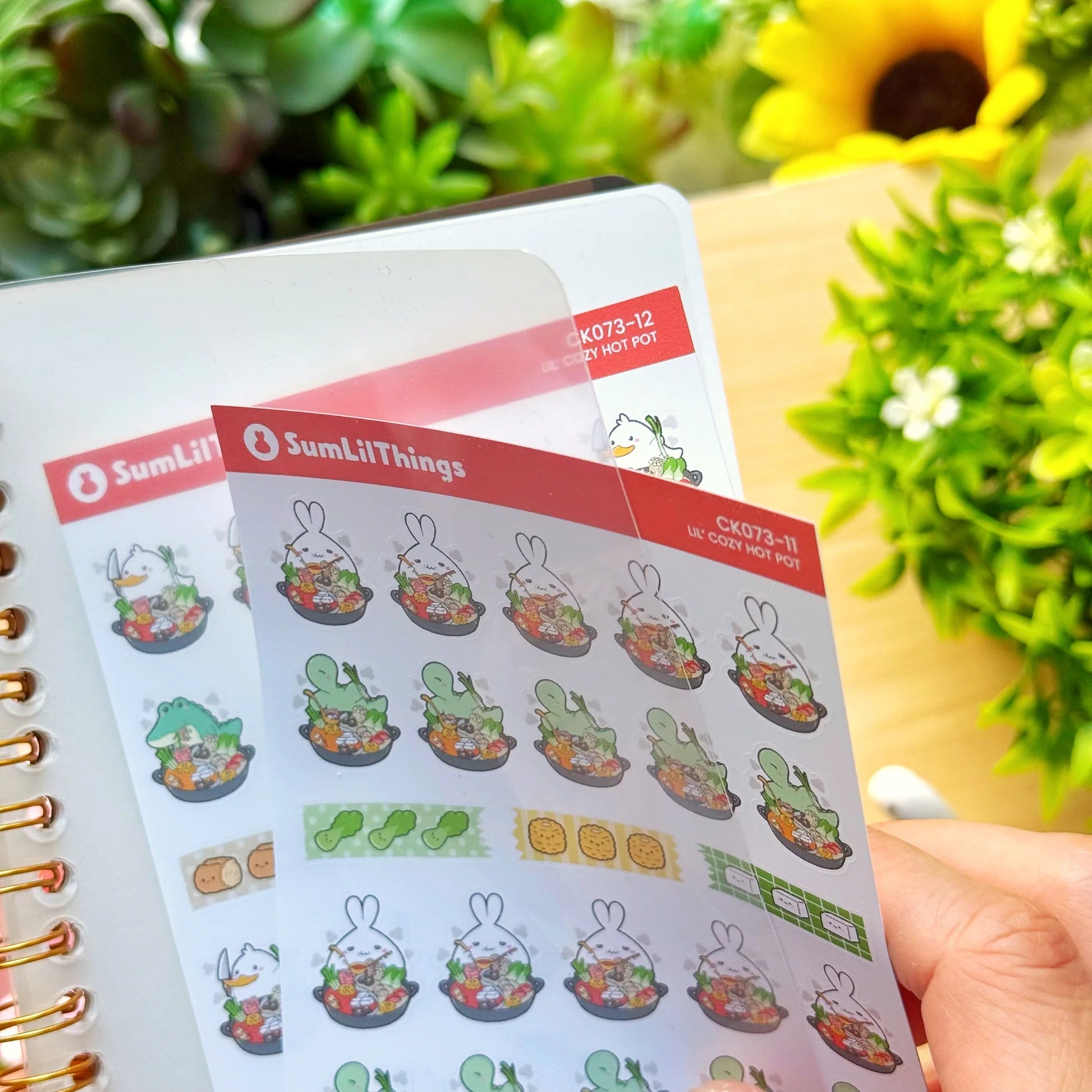 Hot Pot Reusable Sticker Book (A6)