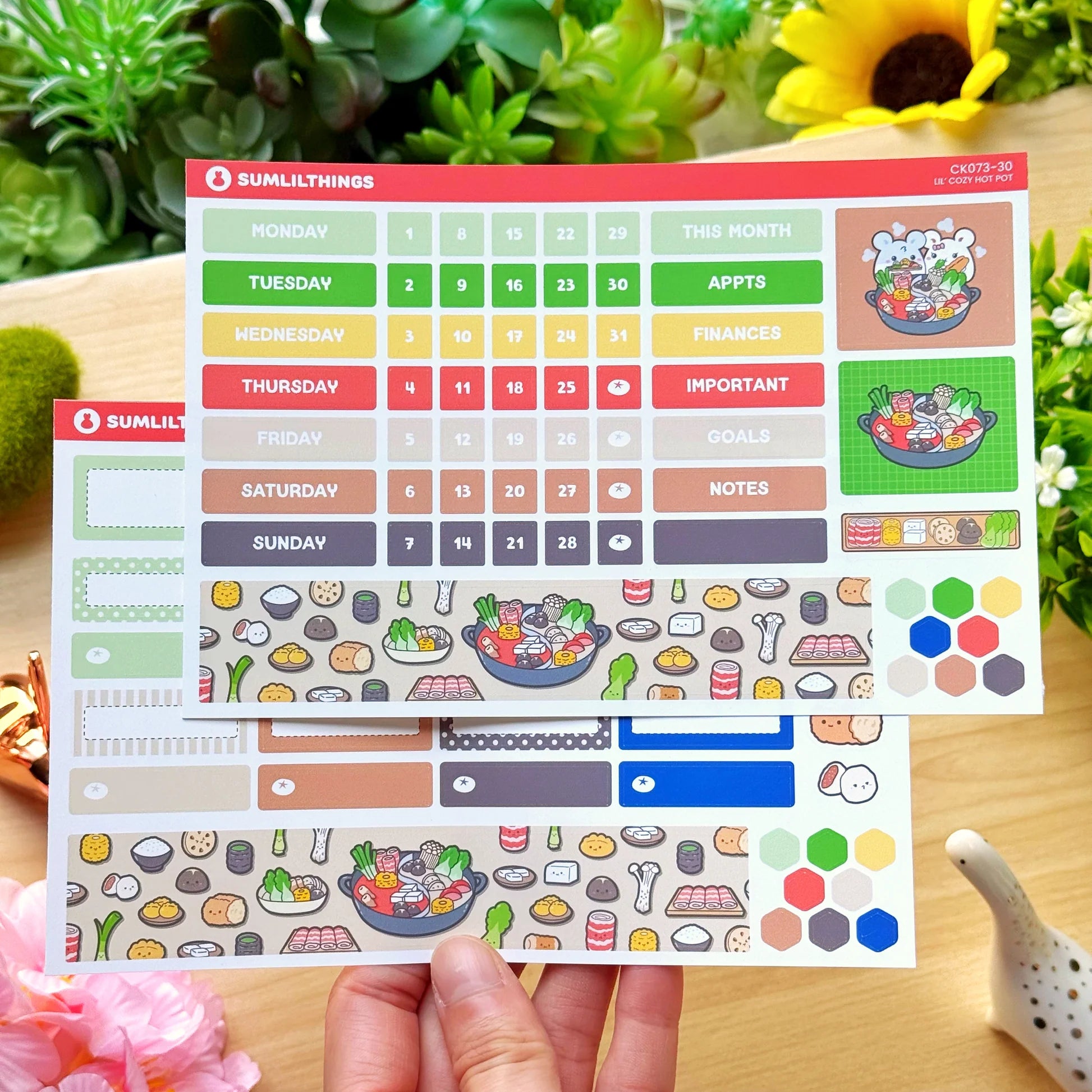 Hobonichi COUSIN - Lil' Cozy Hot Pot - Holo Foil