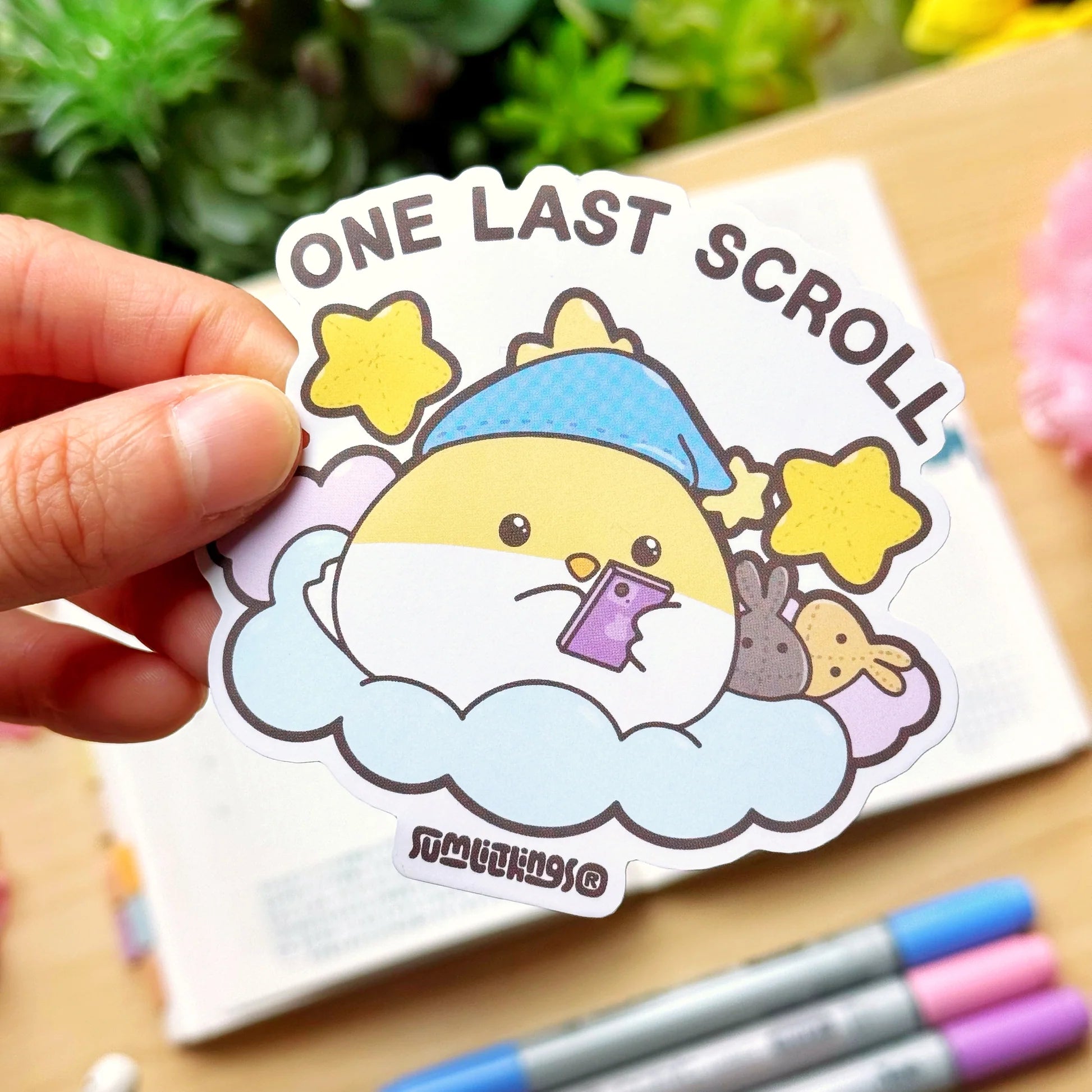 Vinyl Sticker - One Last Scroll