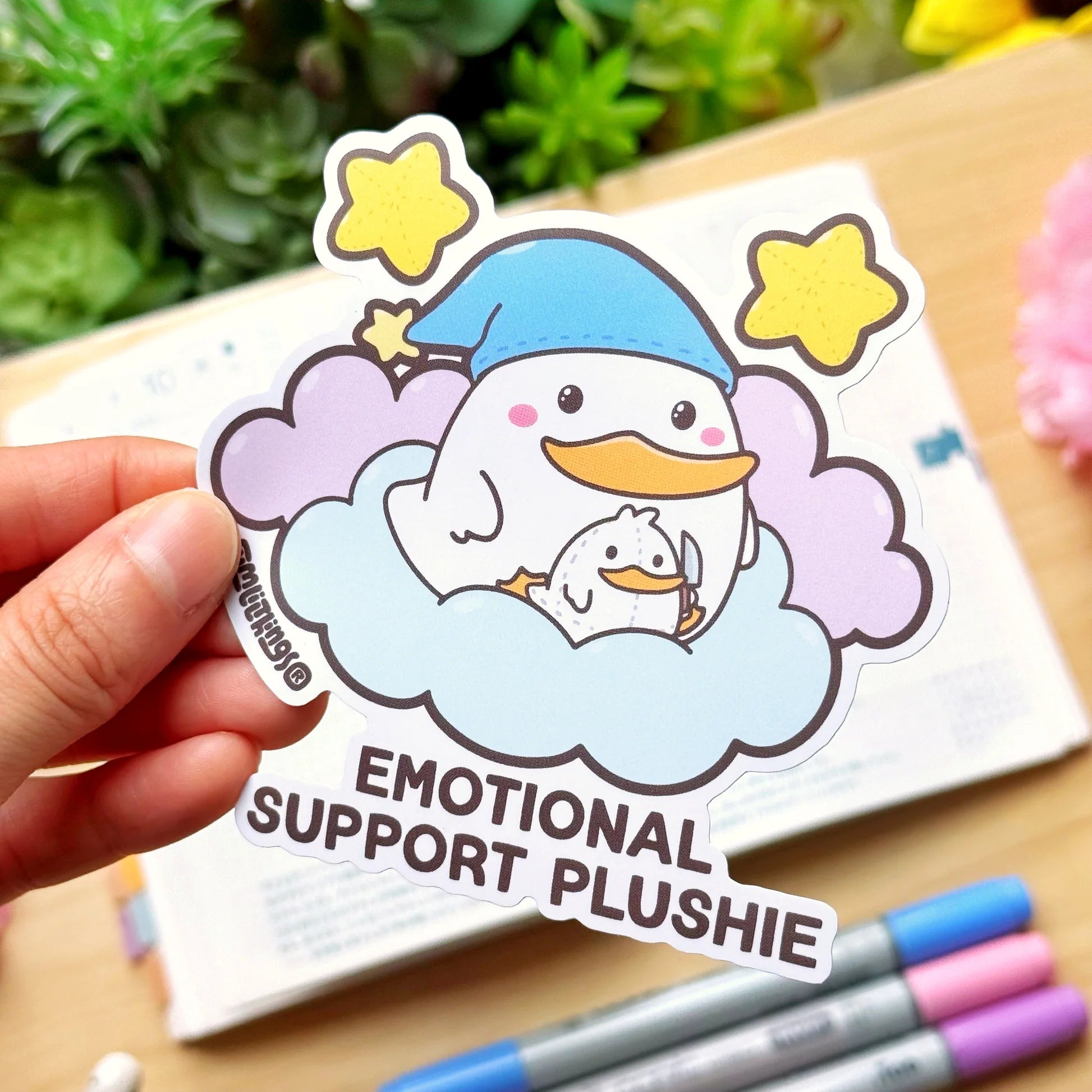 Vinyl Sticker - Emotional Support Plushie