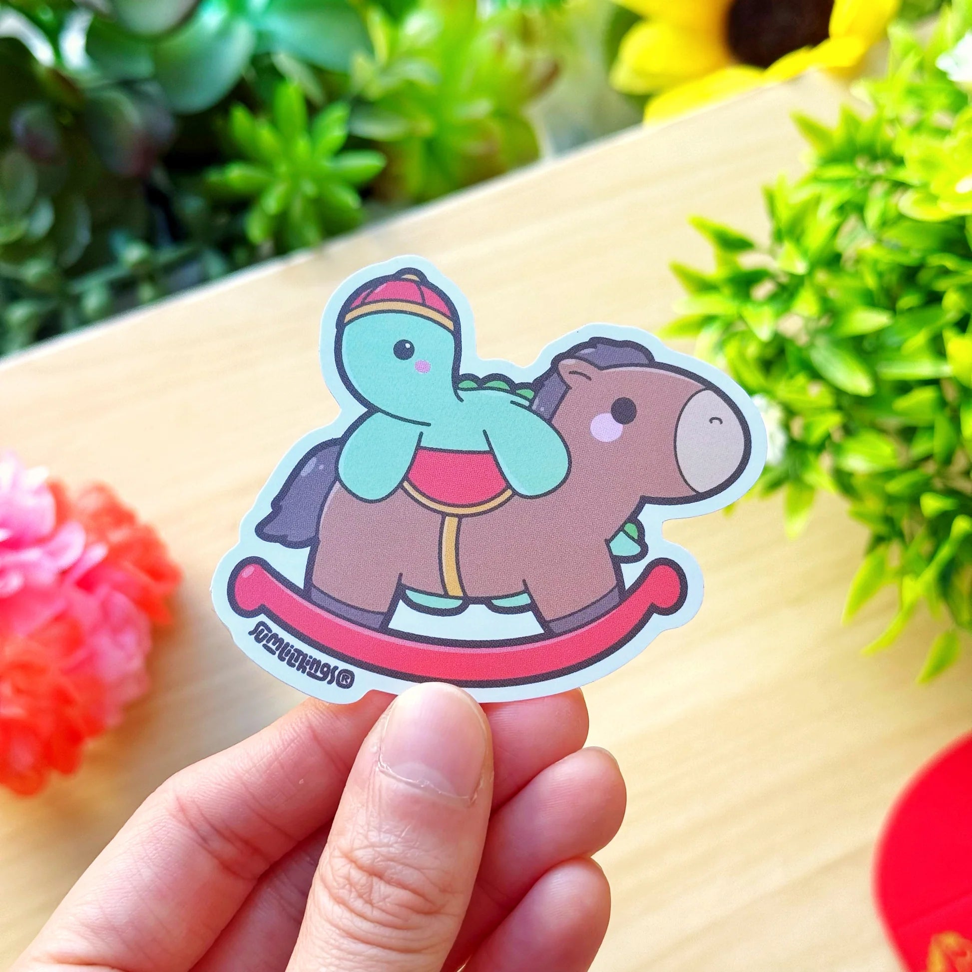 Vinyl Sticker - Nohnoh with Rocking Horse
