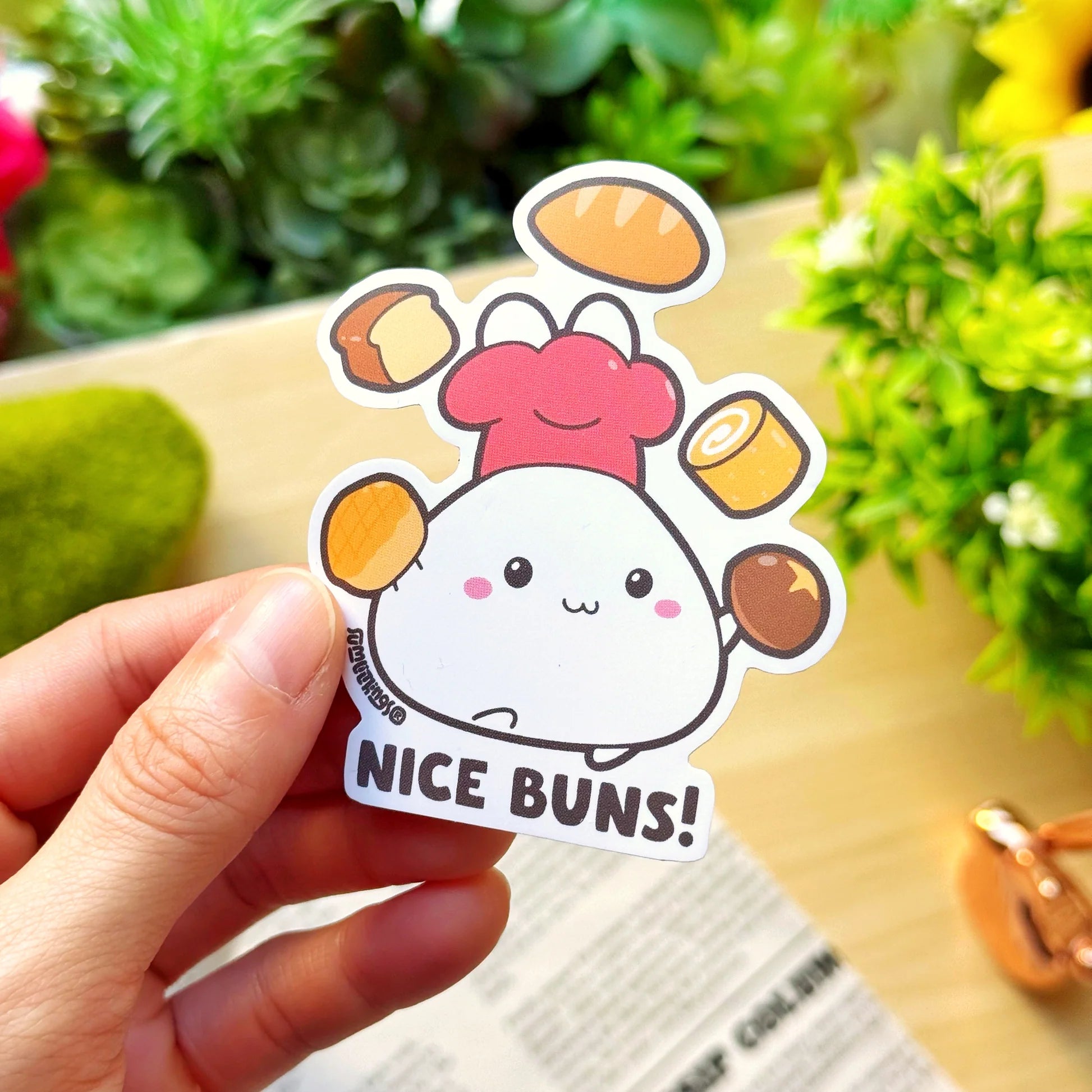 Vinyl Sticker - Nice Buns
